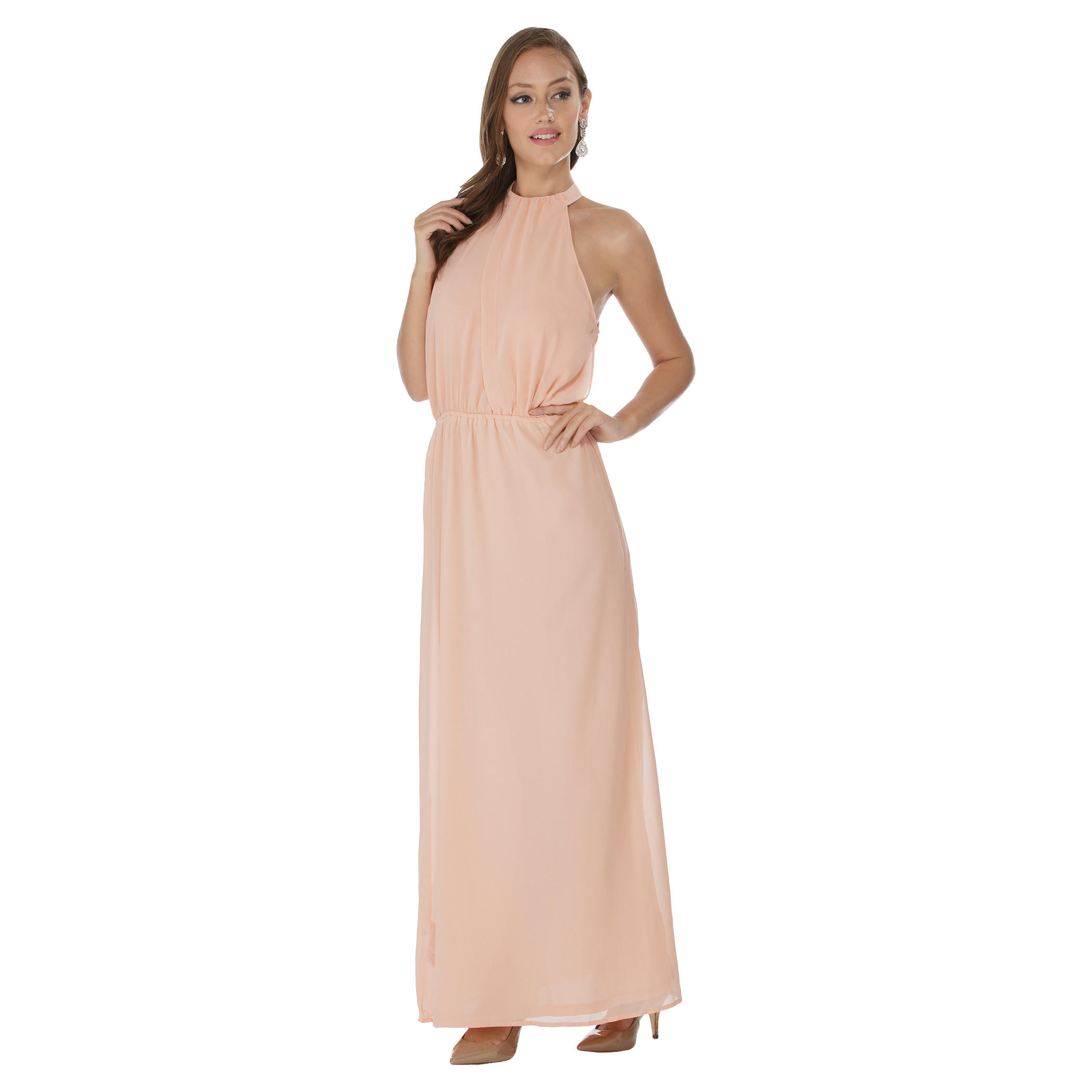 Solid Colour Maxi Dress-women-clothing-dresses-image-5