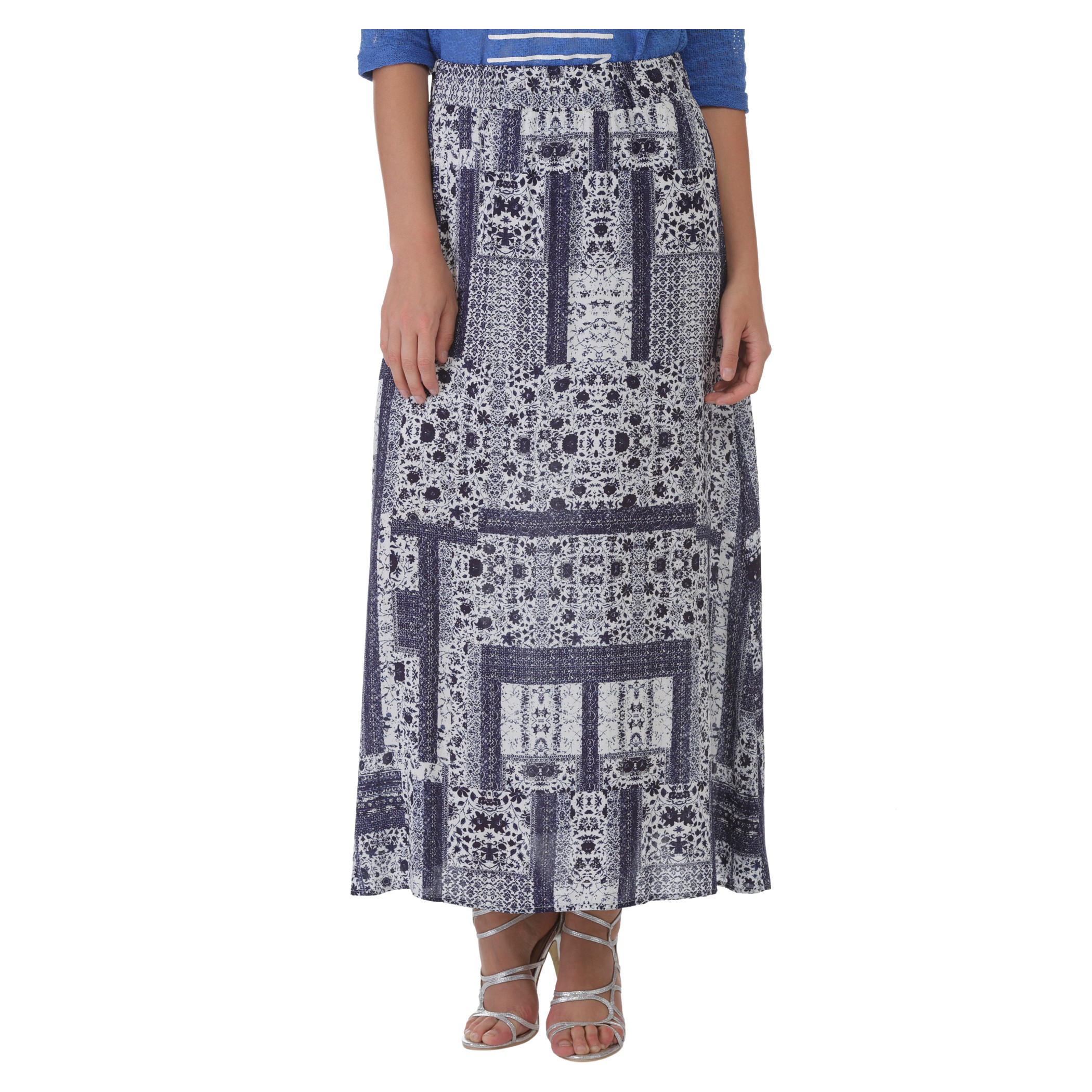 Printed Maxi Skirt-women-clothing-bottoms-skirts-image-1
