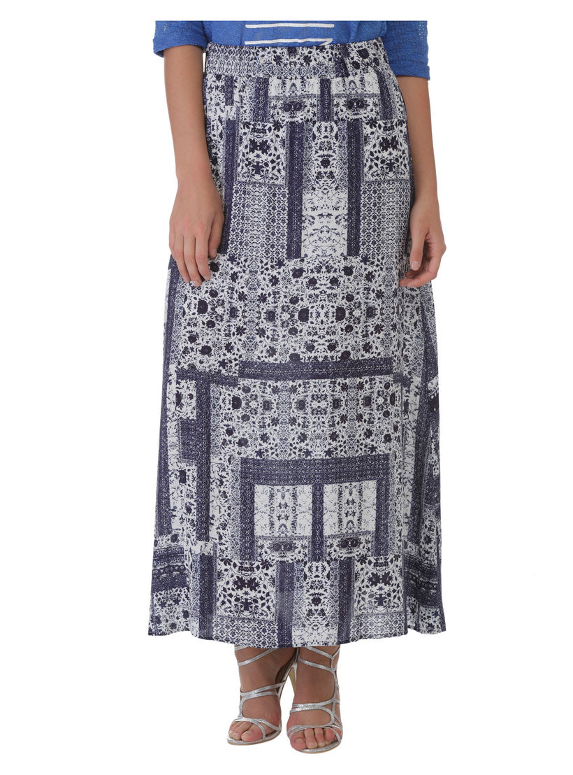 Printed Maxi Skirt-women-clothing-bottoms-skirts-image-1