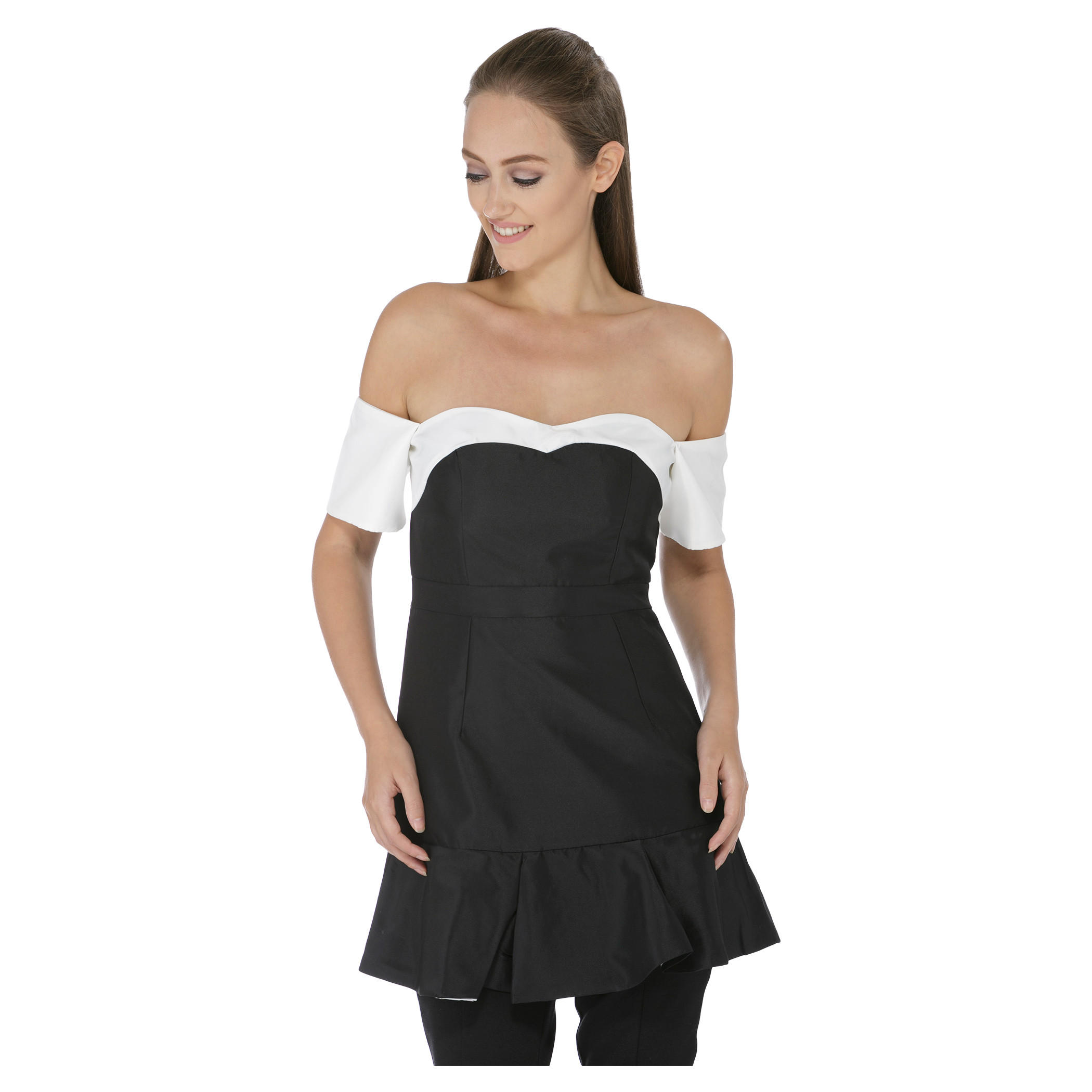 Dual-tone Tube Top-women-clothing-shirtsandblouses-blouses-image-5
