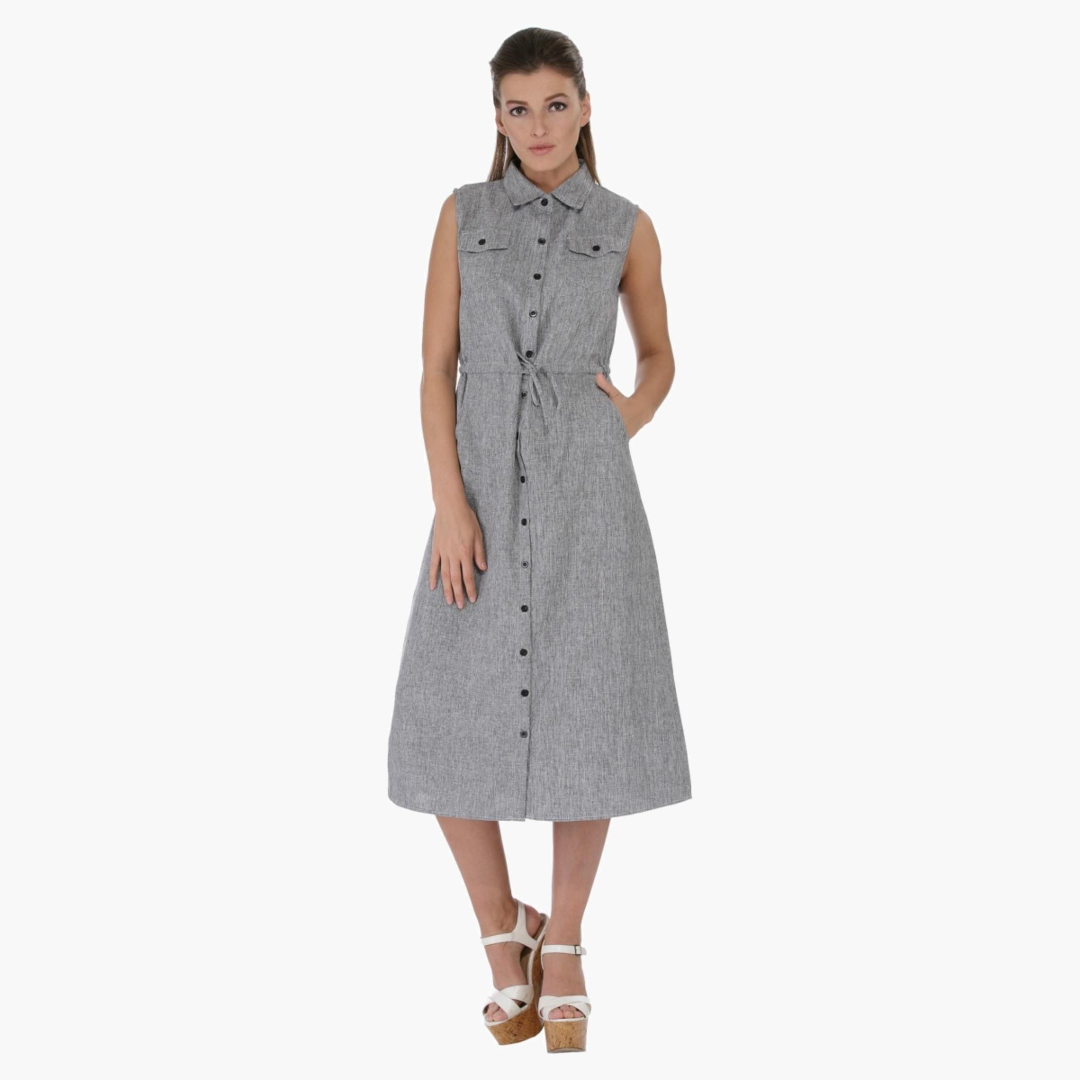 Solid Colour Shirt Dress-women-clothing-dresses-image-4