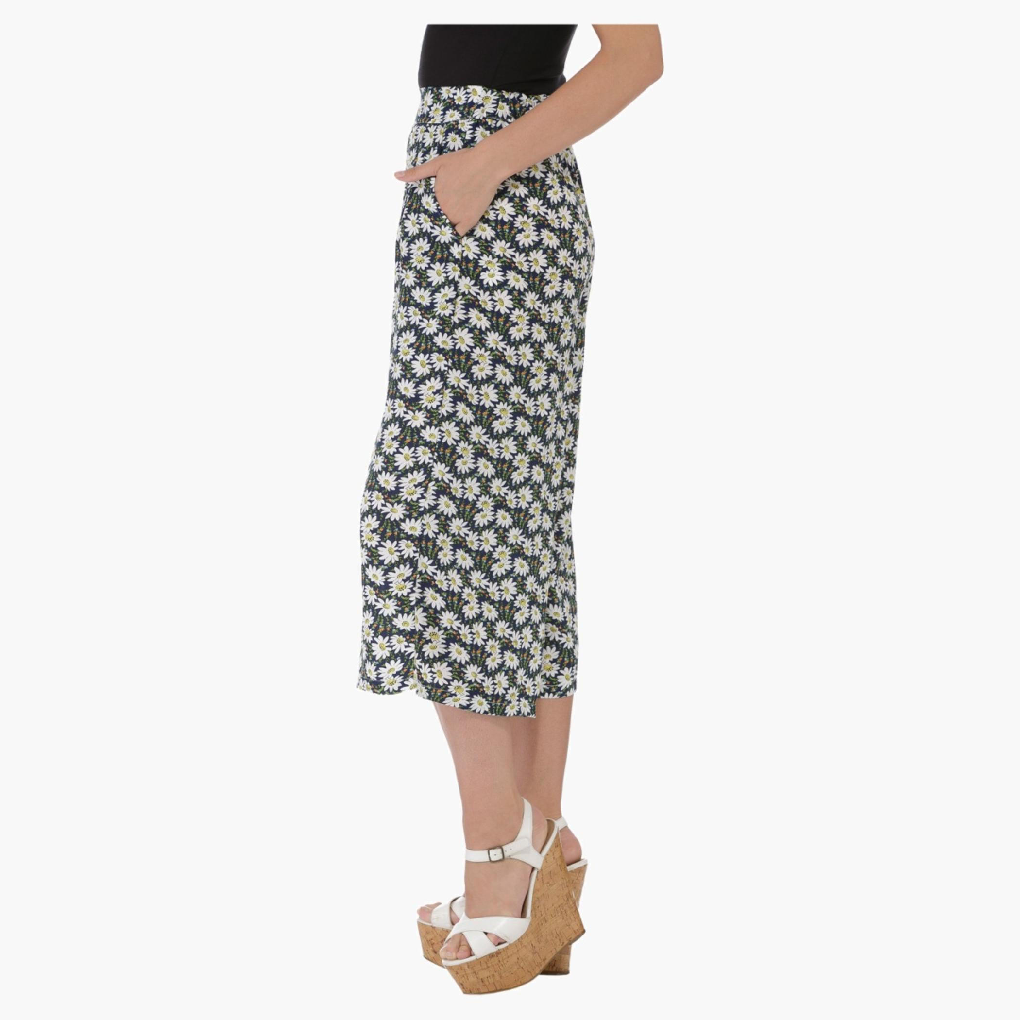 Floral Print Culottes-women-clothing-bottoms-trousers-image-3