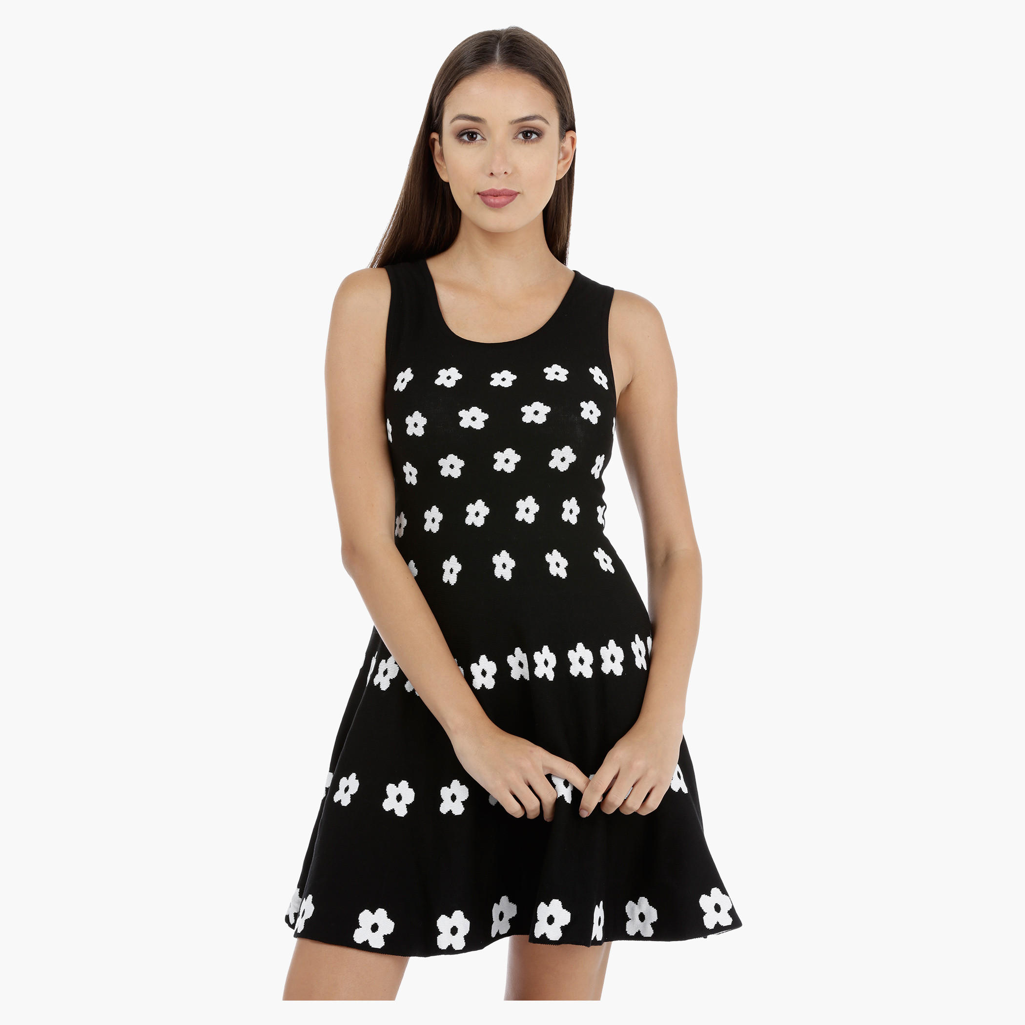 Floral Pattern Sleeveless Dress-women-clothing-dresses-image-1