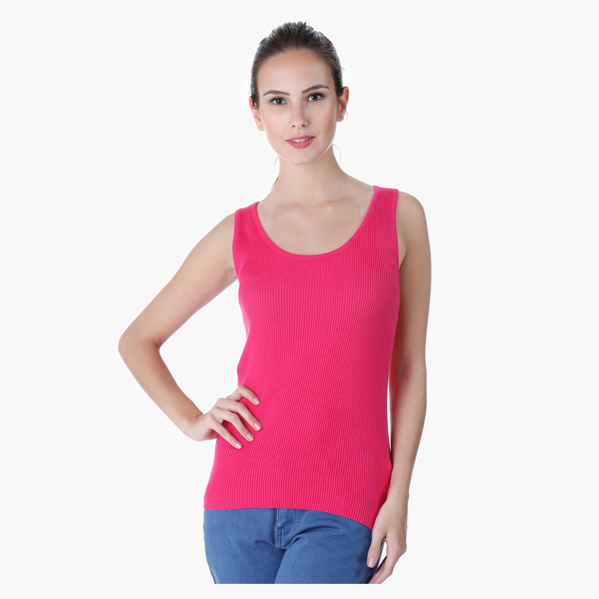 Scoop Neck Tank Top-women-clothing-tshirts-image-1
