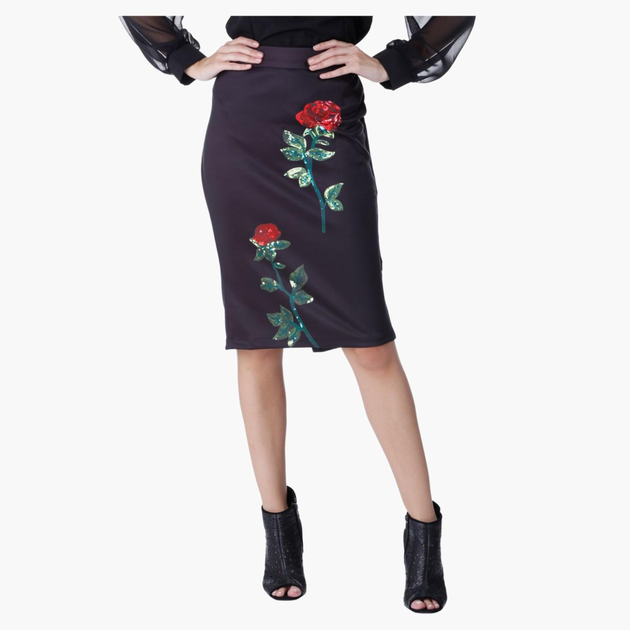 Floral Printed Pencil Skirt-women-clothing-bottoms-skirts-image-5