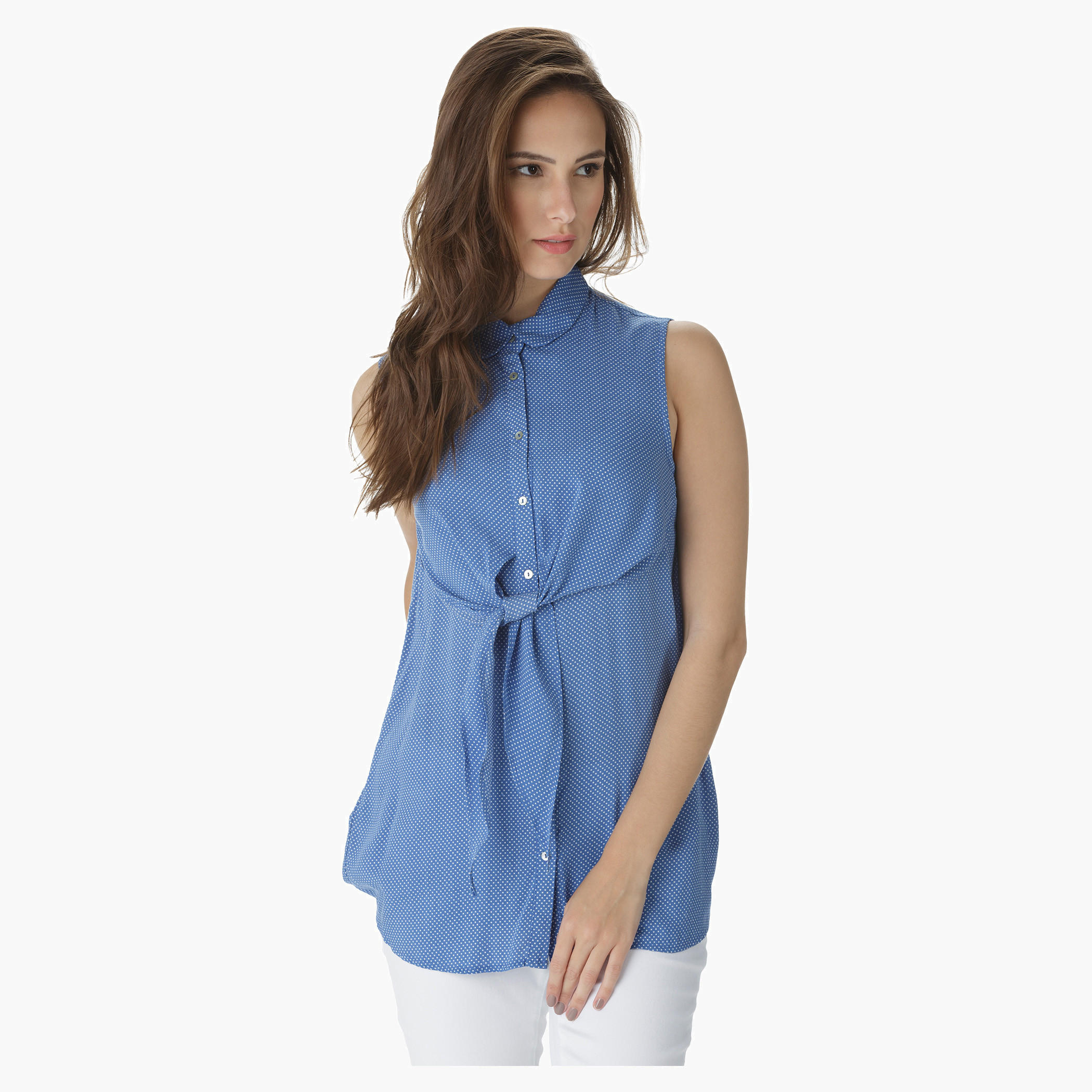 Polka Dot Shirt-women-clothing-shirtsandblouses-blouses-image-1