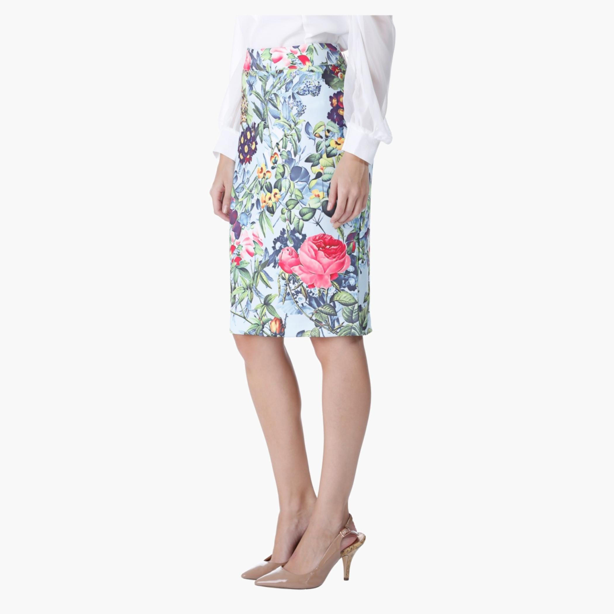 Floral Printed Pencil Skirt-women-clothing-bottoms-skirts-image-3