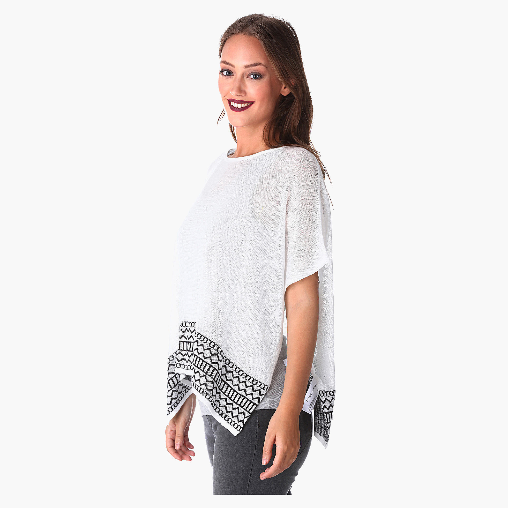 Knitted Poncho Top-women-clothing-shirtsandblouses-blouses-image-3
