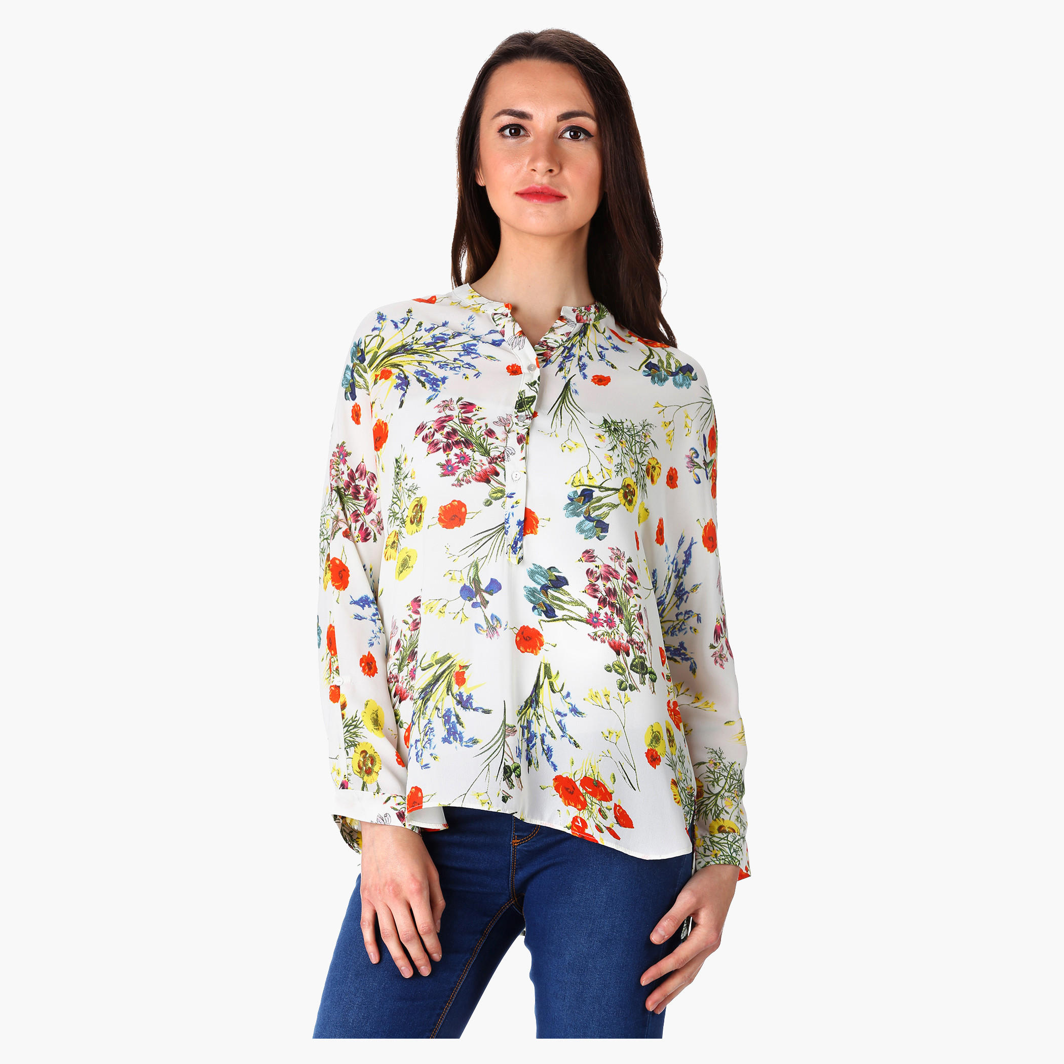 Floral Printed Top-women-clothing-shirtsandblouses-blouses-image-1