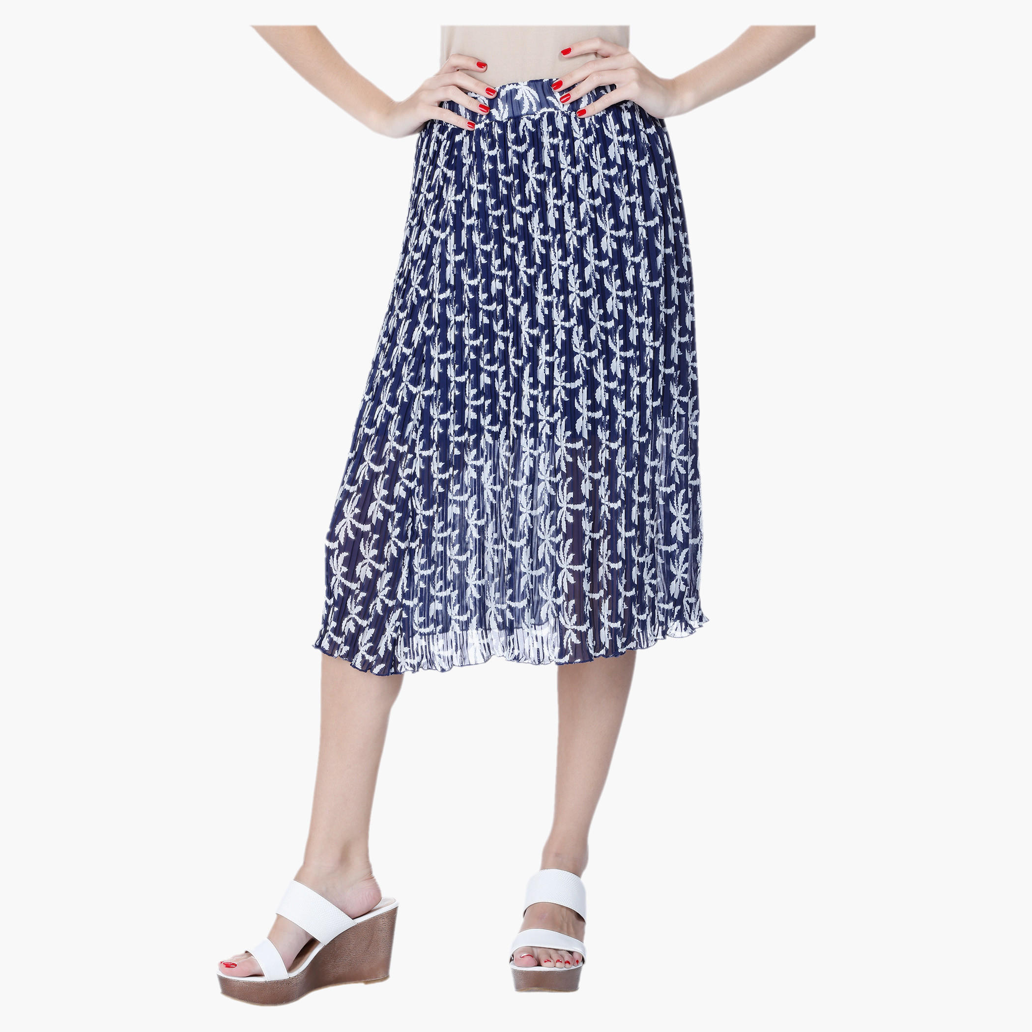 Palm Tree Print Skirt-women-clothing-bottoms-skirts-image-5