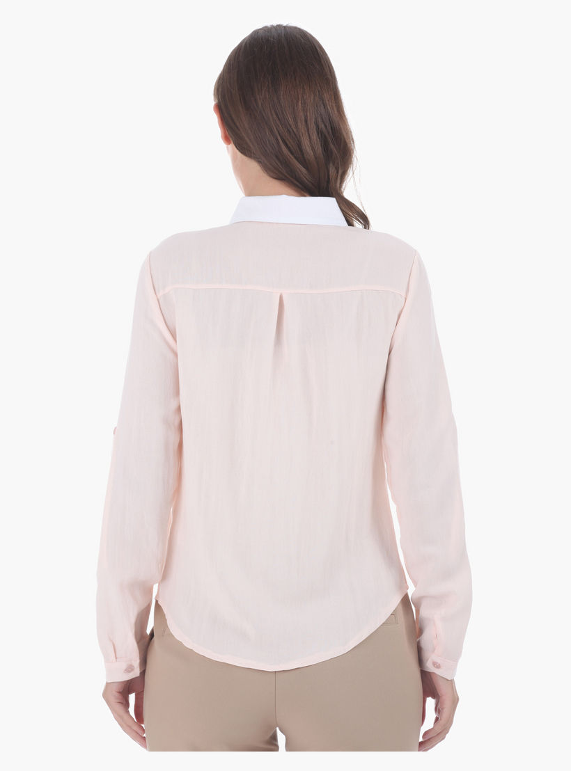 Dual-tone Shirt-women-clothing-shirtsandblouses-blouses-image-2