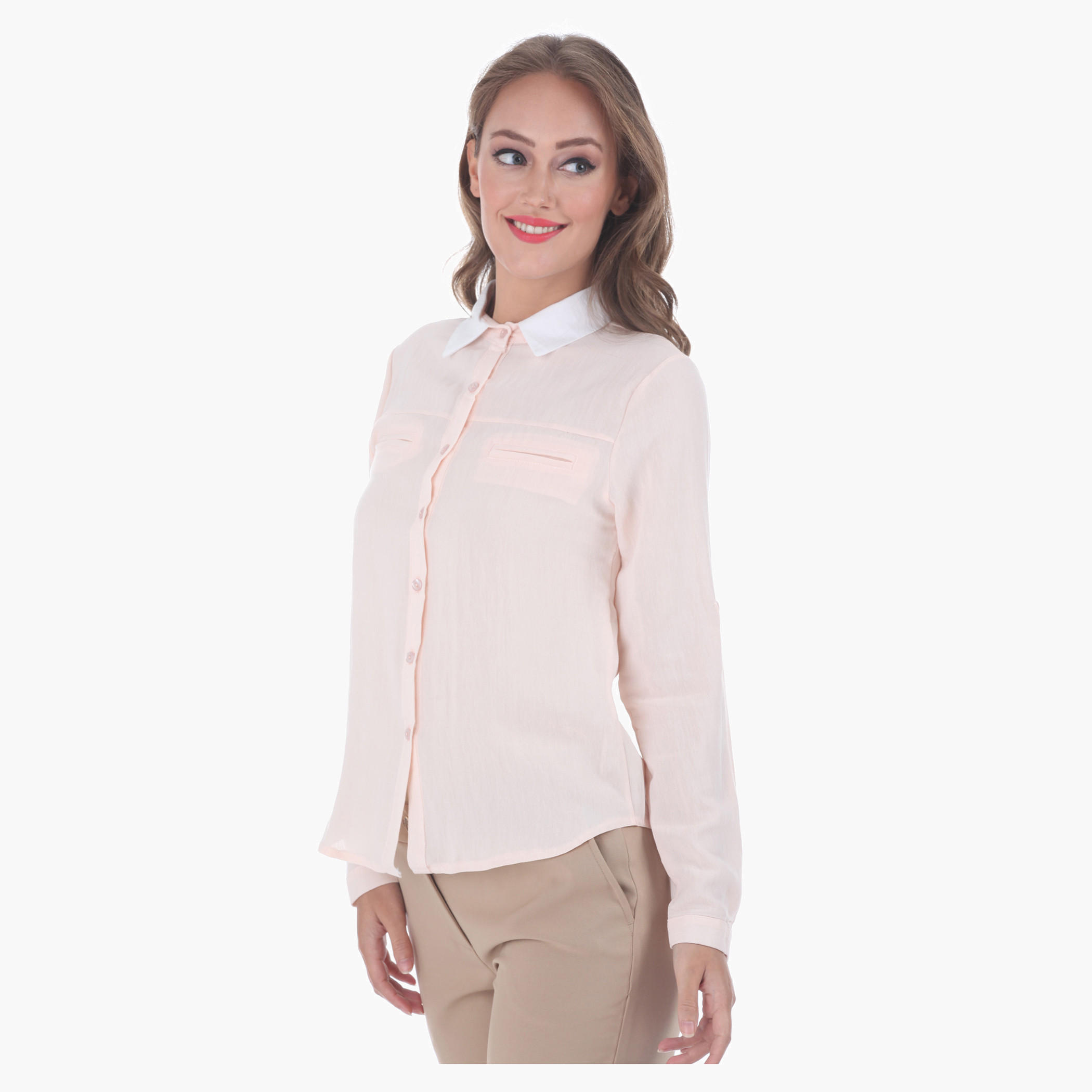 Dual-tone Shirt-women-clothing-shirtsandblouses-blouses-image-3