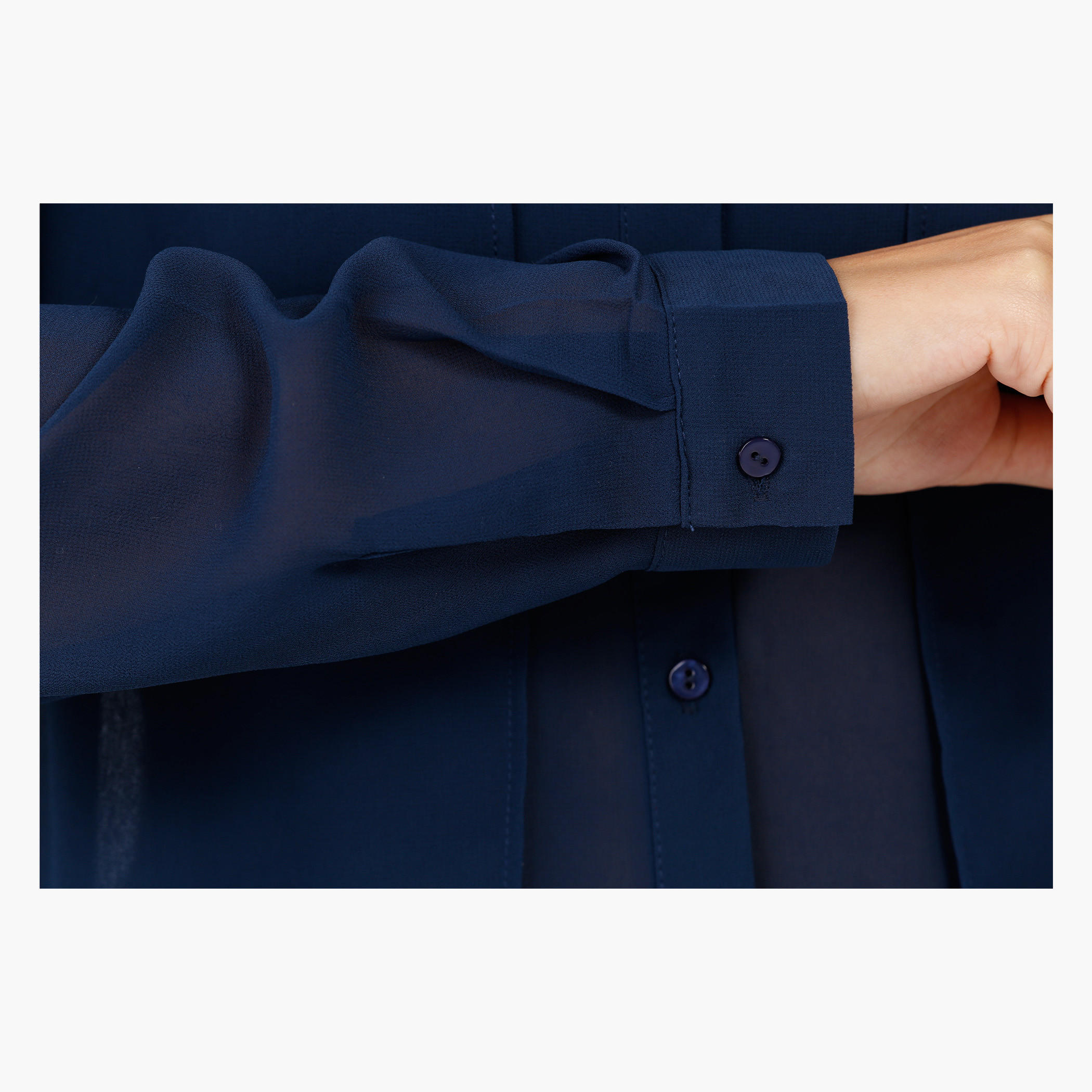 High-Low Shirt with Collar and Long Sleeves-women-clothing-shirtsandblouses-blouses-image-4