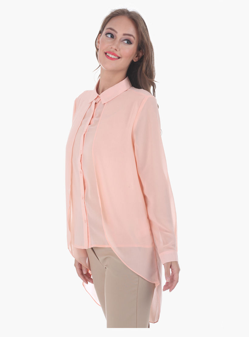 Solid Colour Shirt-women-clothing-shirtsandblouses-blouses-image-3