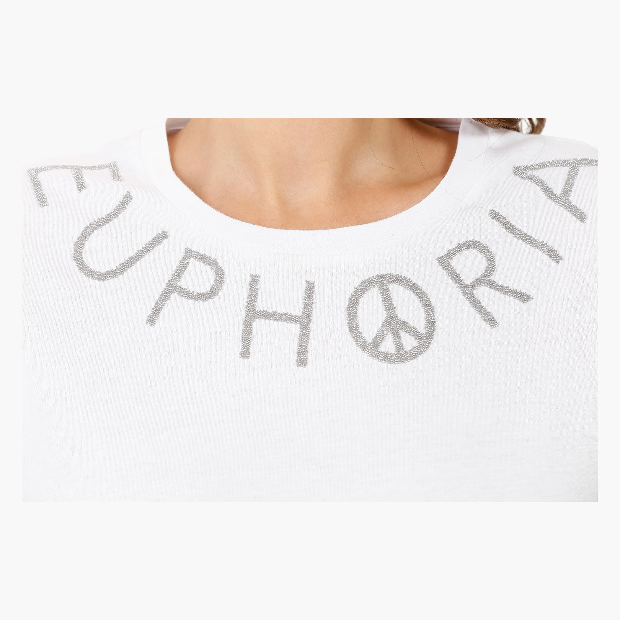 Embellished T-shirt with Crew Neck and Short Sleeves-women-clothing-tshirts-image-4