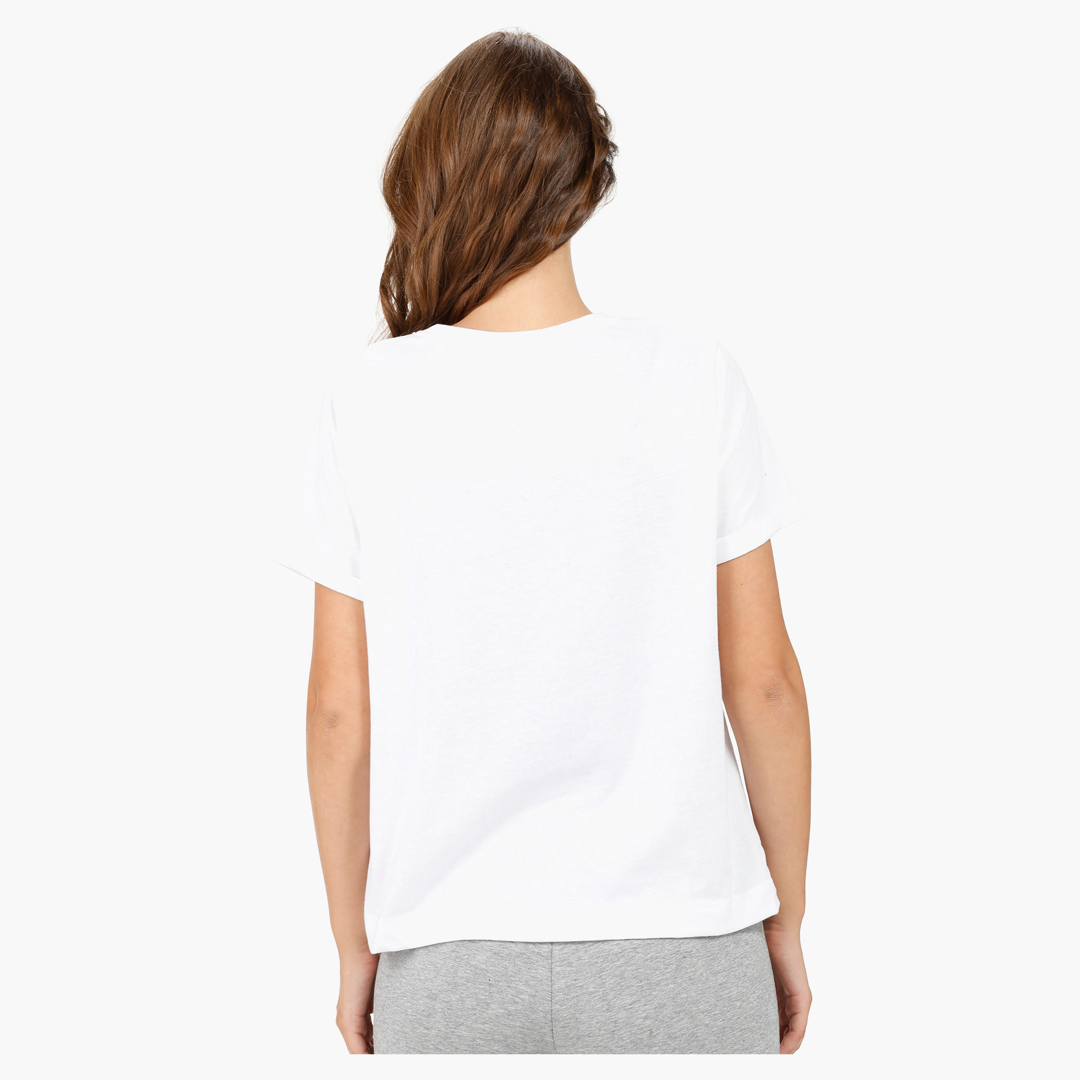 Printed T-shirt with Beaded Embellishment and Round Neck-women-clothing-tshirts-image-7