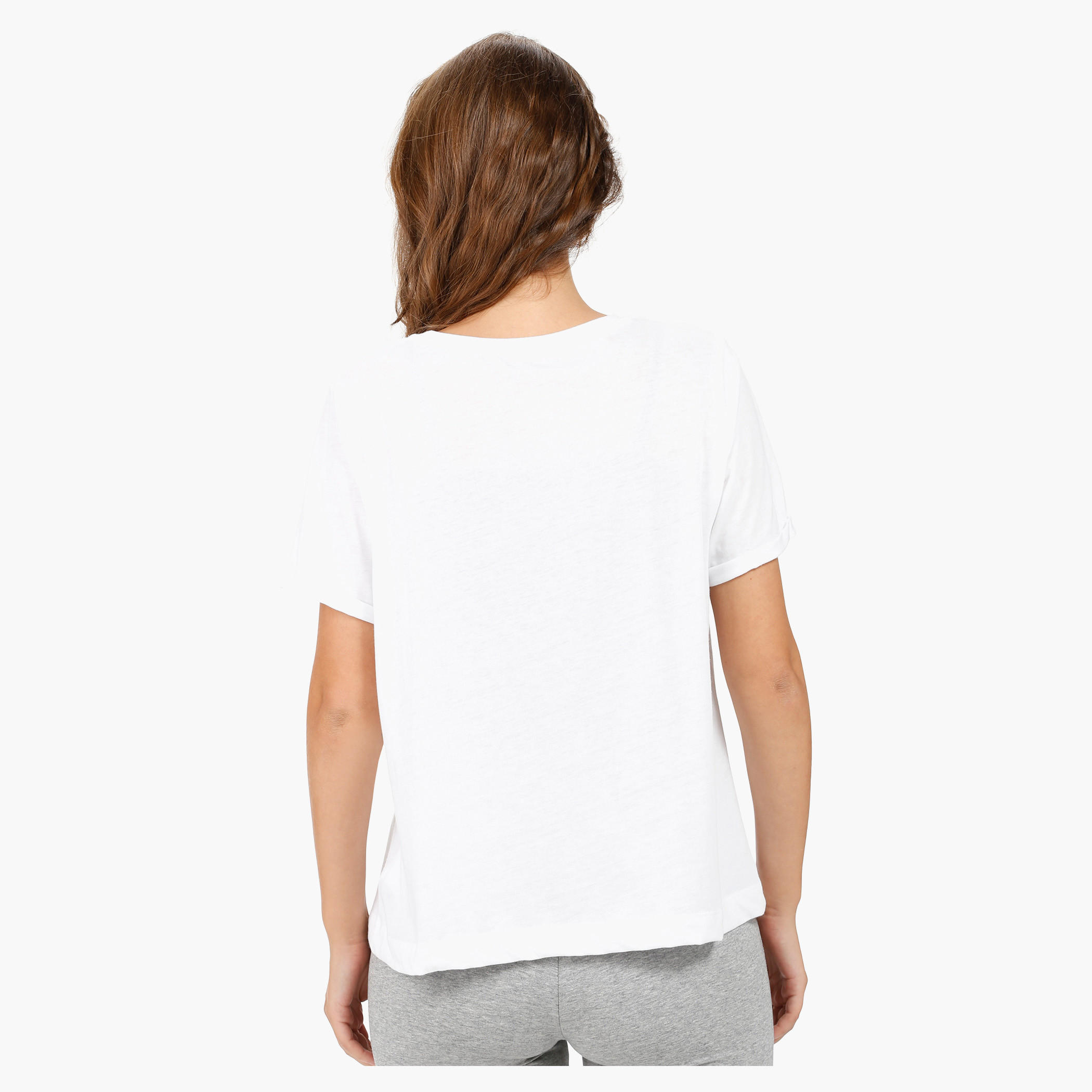 Printed T-shirt with Beaded Embellishment and Round Neck-women-clothing-tshirts-image-12