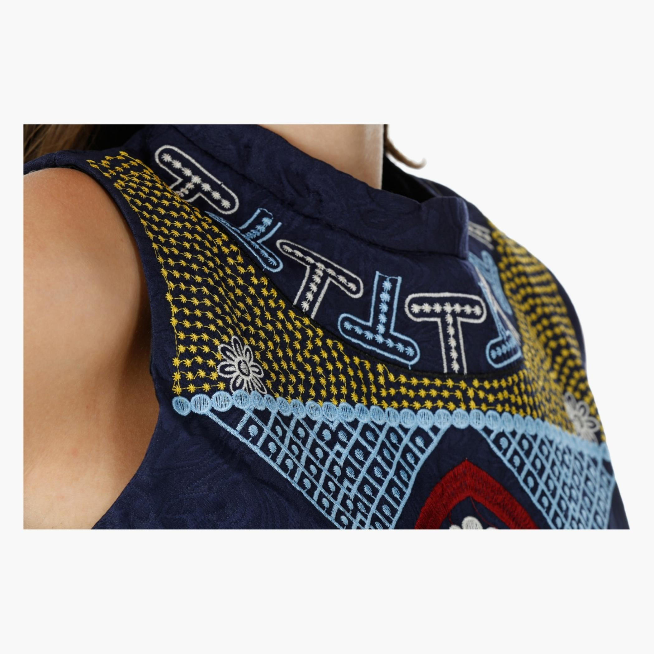 Embroidered Sleeveless Dress with Round Neck-women-clothing-dresses-image-4