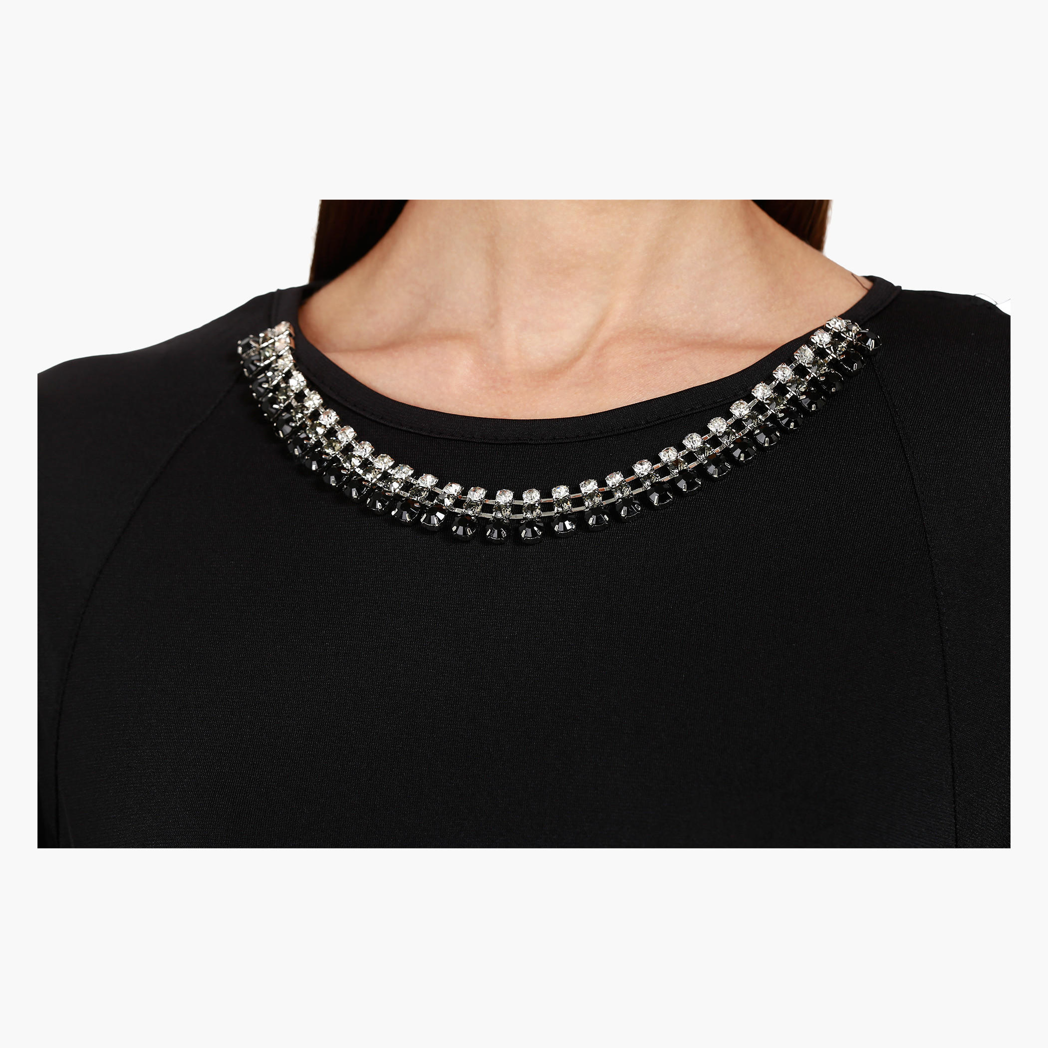 Plain Shirt with Crew Neck in Regular Fit-women-clothing-shirtsandblouses-blouses-image-4