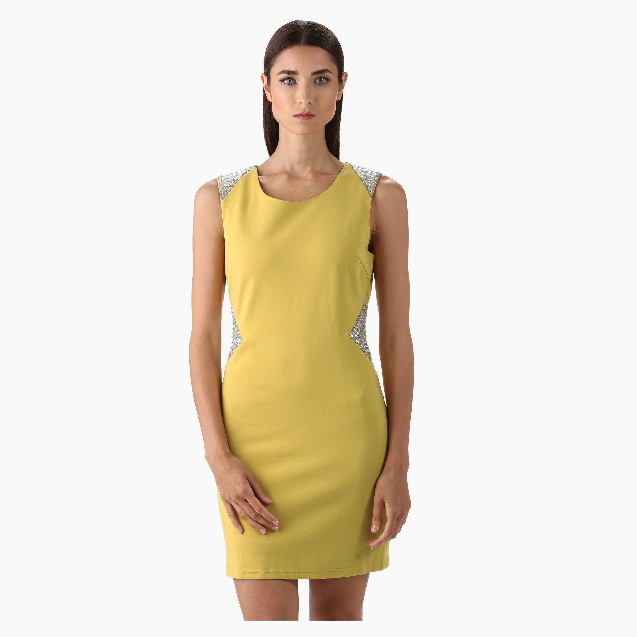 Dress with Embellished Shoulders-women-clothing-dresses-image-1