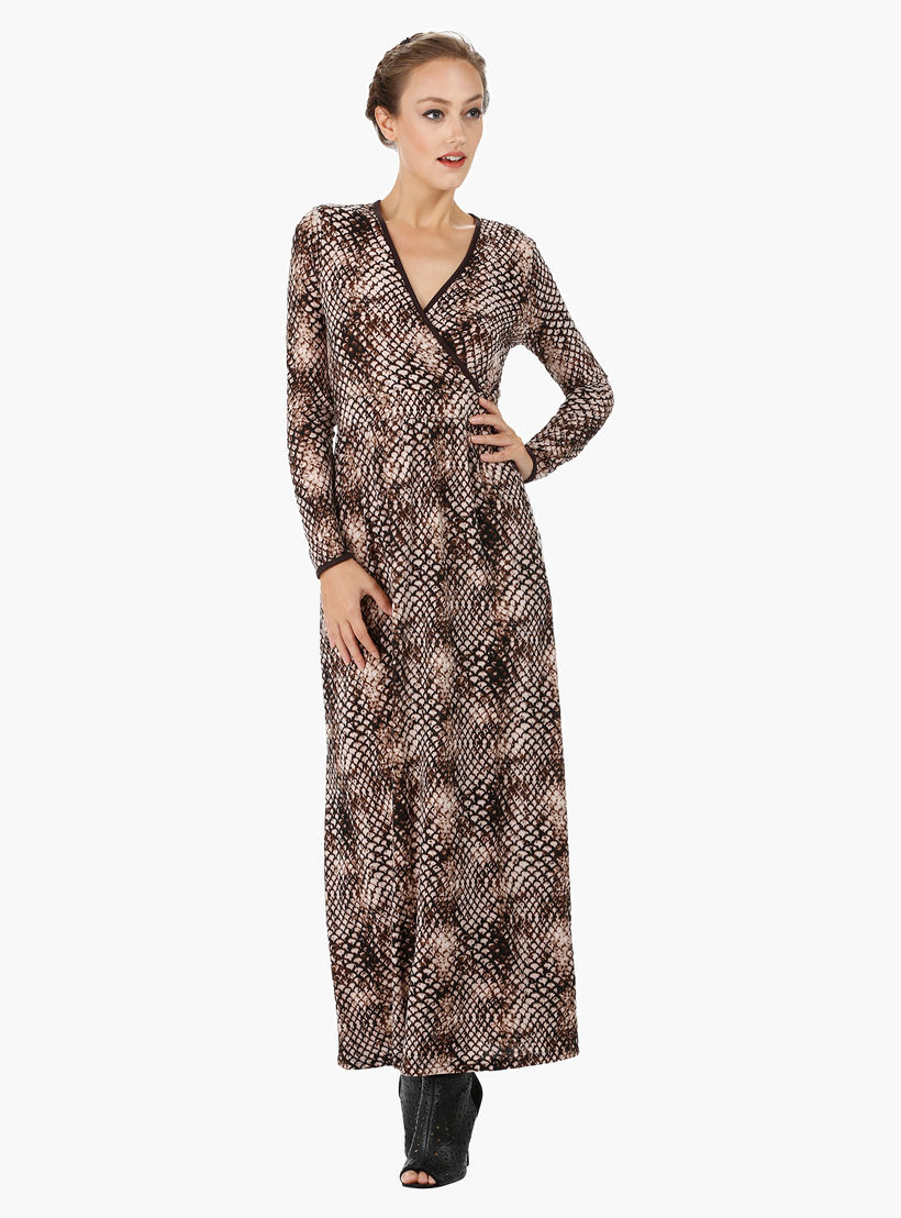 Wrap Style Maxi Dress-women-clothing-dresses-image-1