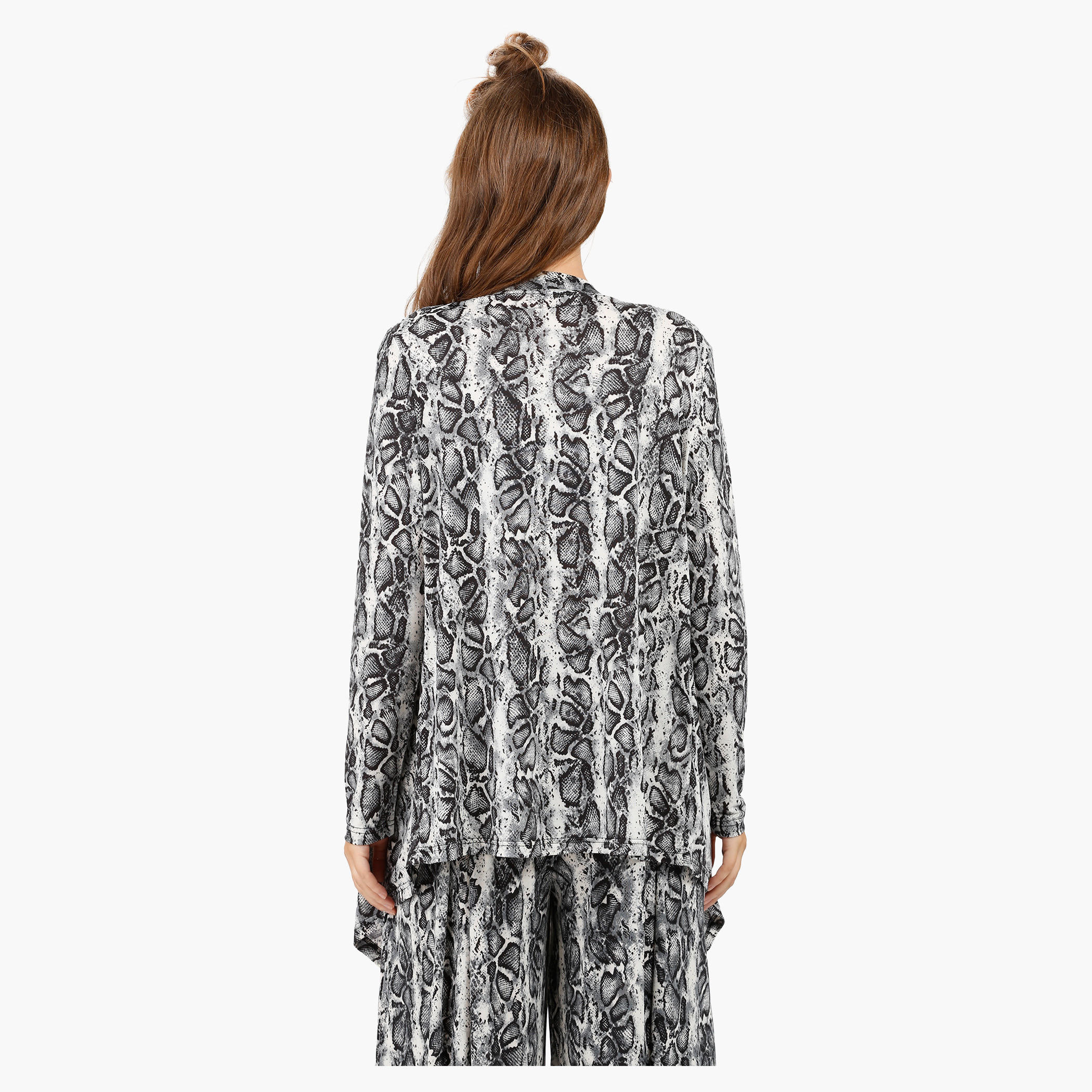 Printed Waterfall Jacket with Long sleeves in Regular Fit-women-clothing-shirtsandblouses-blouses-image-7