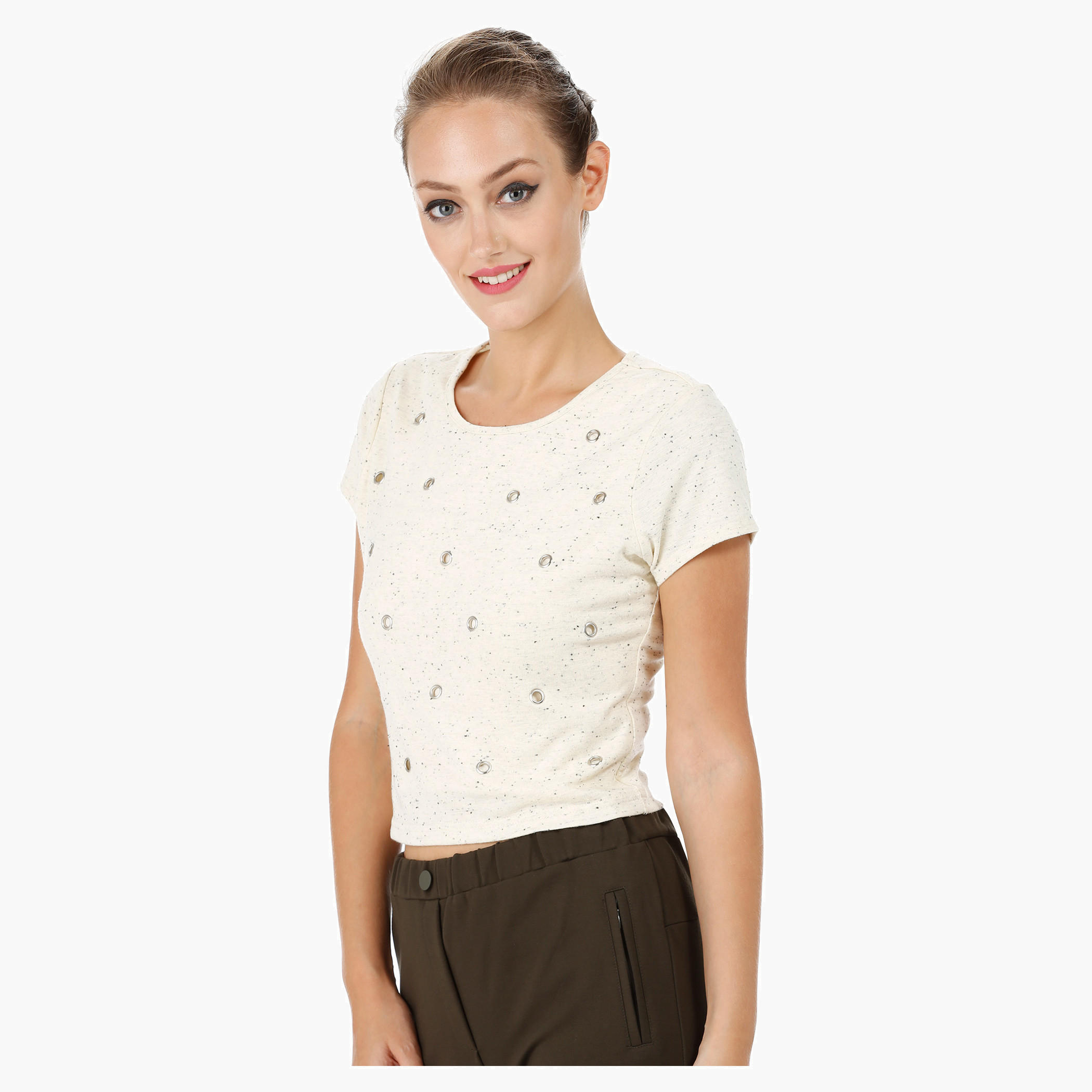 Eyelet Embellished Crop Top-women-clothing-tshirts-image-3