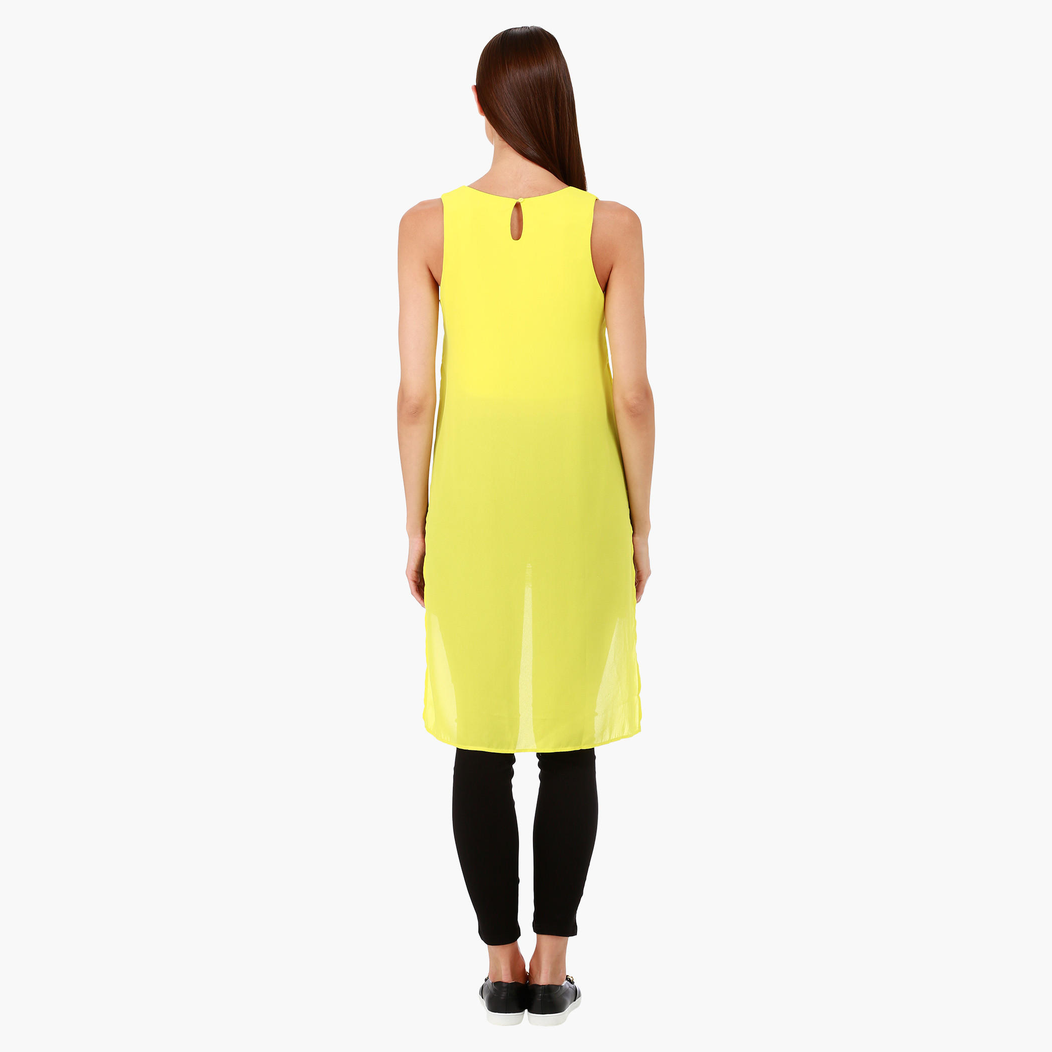 Plain Shirt with Crew Neck in Regular Fit-women-clothing-shirtsandblouses-blouses-image-2