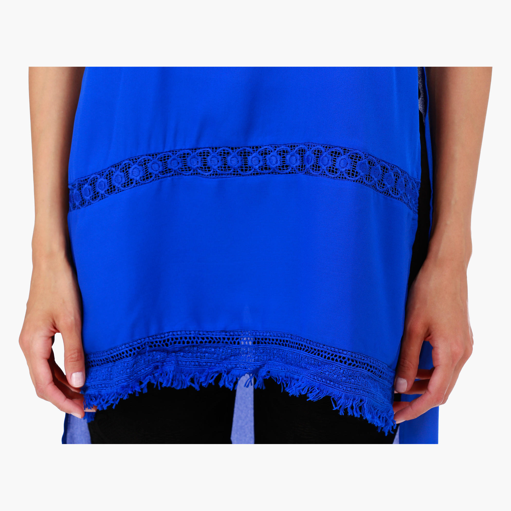 Plain Shirt with Crew Neck in Regular Fit-women-clothing-shirtsandblouses-blouses-image-8