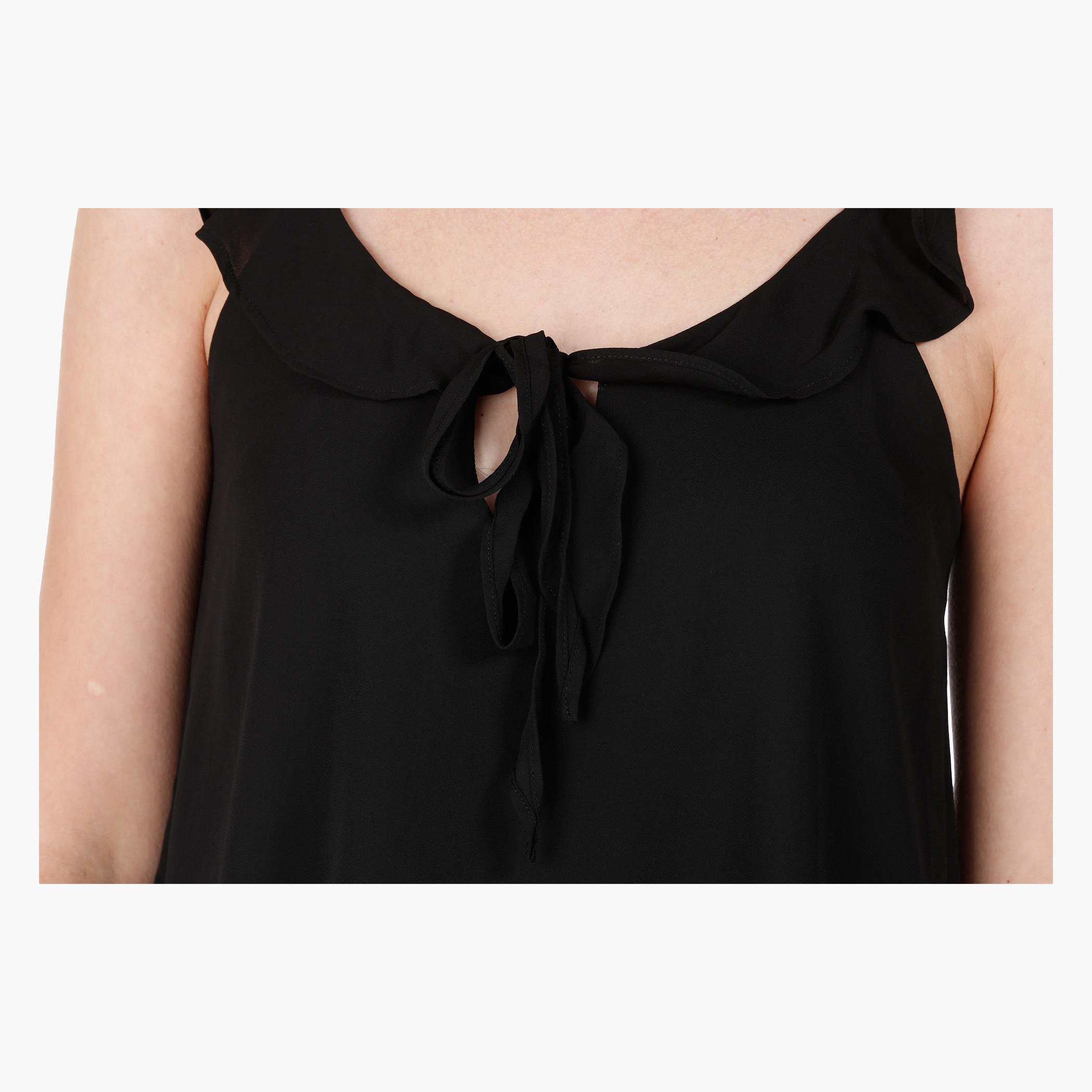 Top with Ruffle and Tie Up Detail in Regular Fit-women-clothing-shirtsandblouses-blouses-image-4