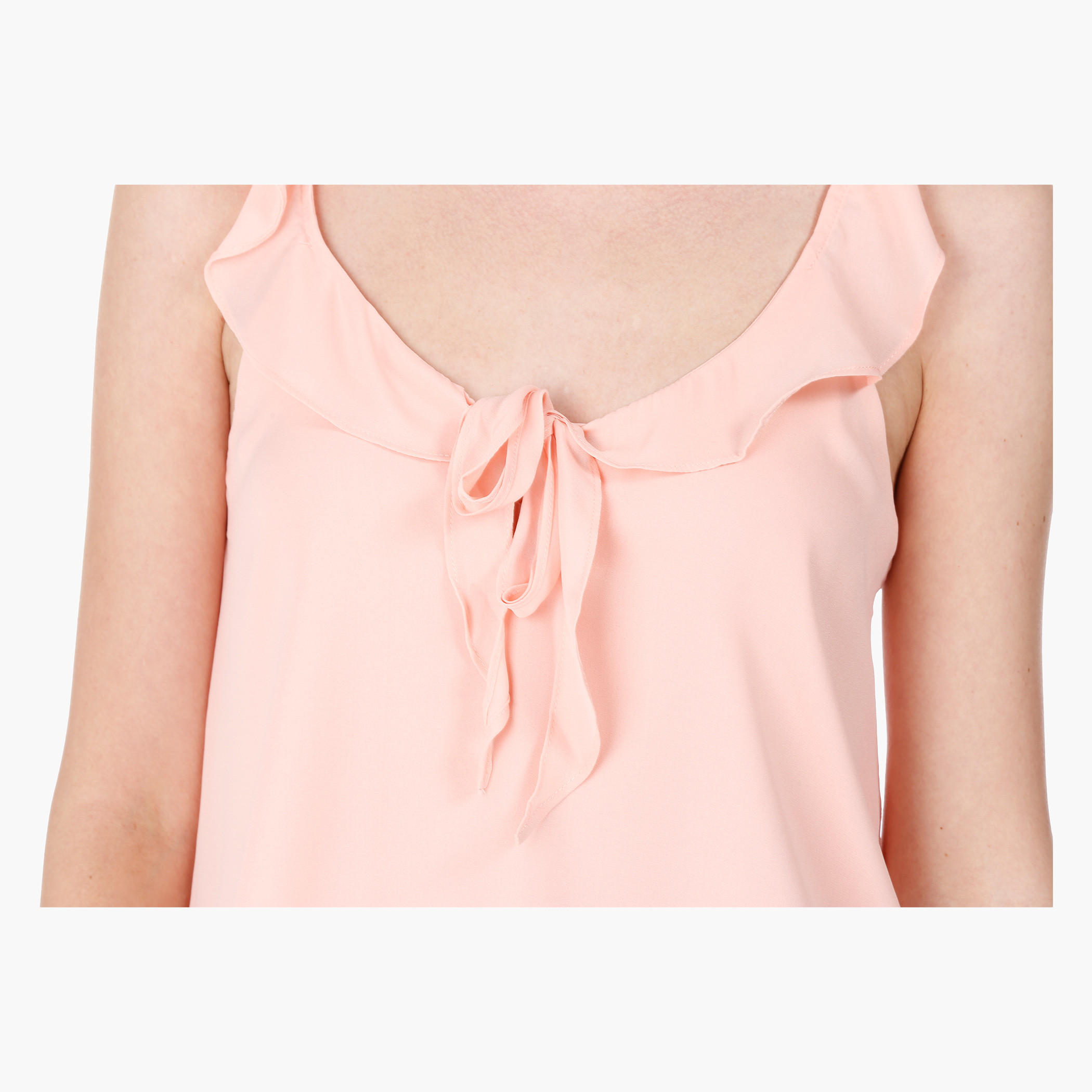 Top with Ruffle and Tie Up Detail in Regular Fit-women-clothing-shirtsandblouses-blouses-image-9