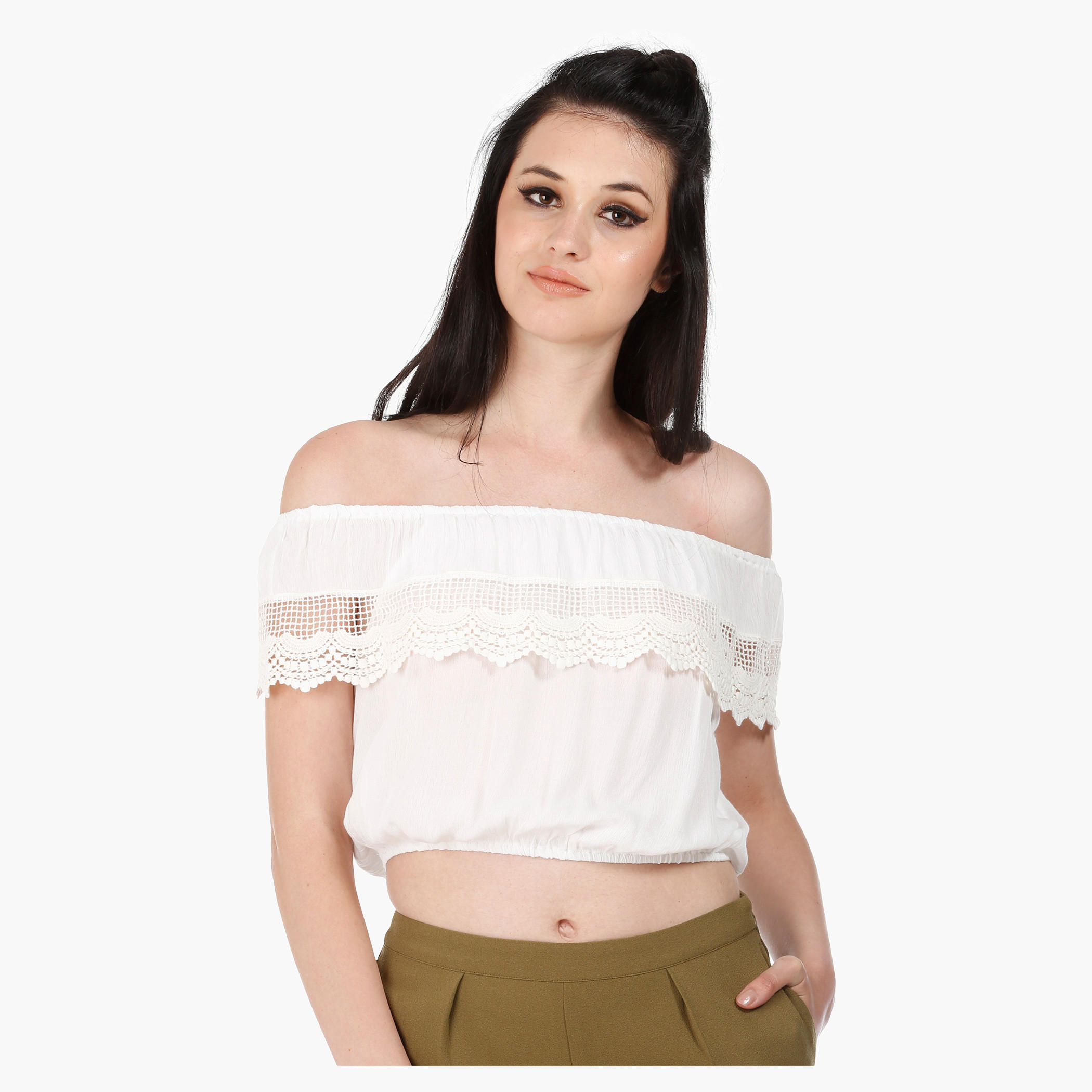 Sleeveless Double Layer Top with Lace Detail in Regular Fit-women-clothing-shirtsandblouses-blouses-image-1