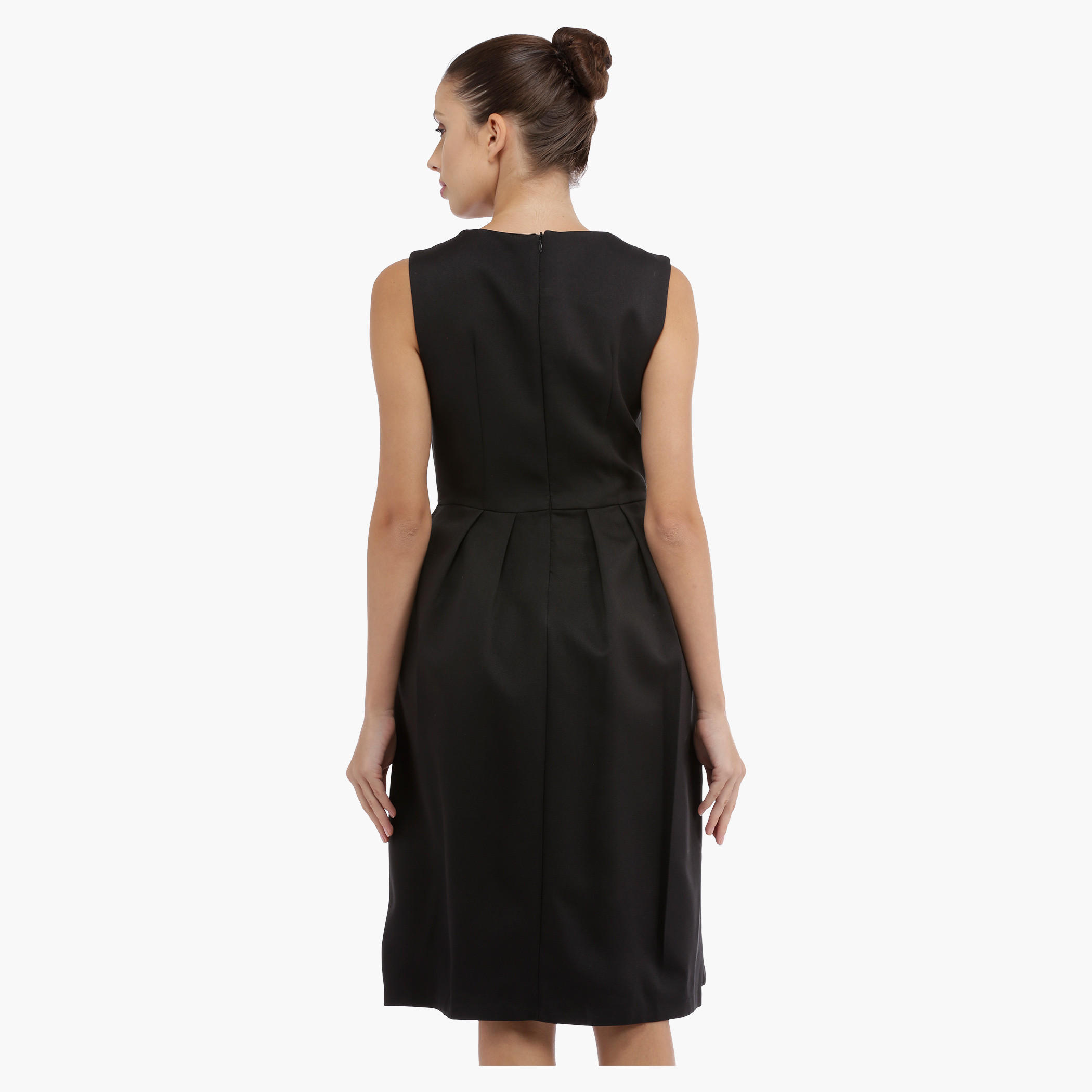 Sleeveless Skater Dress with Appliques-women-clothing-dresses-image-2
