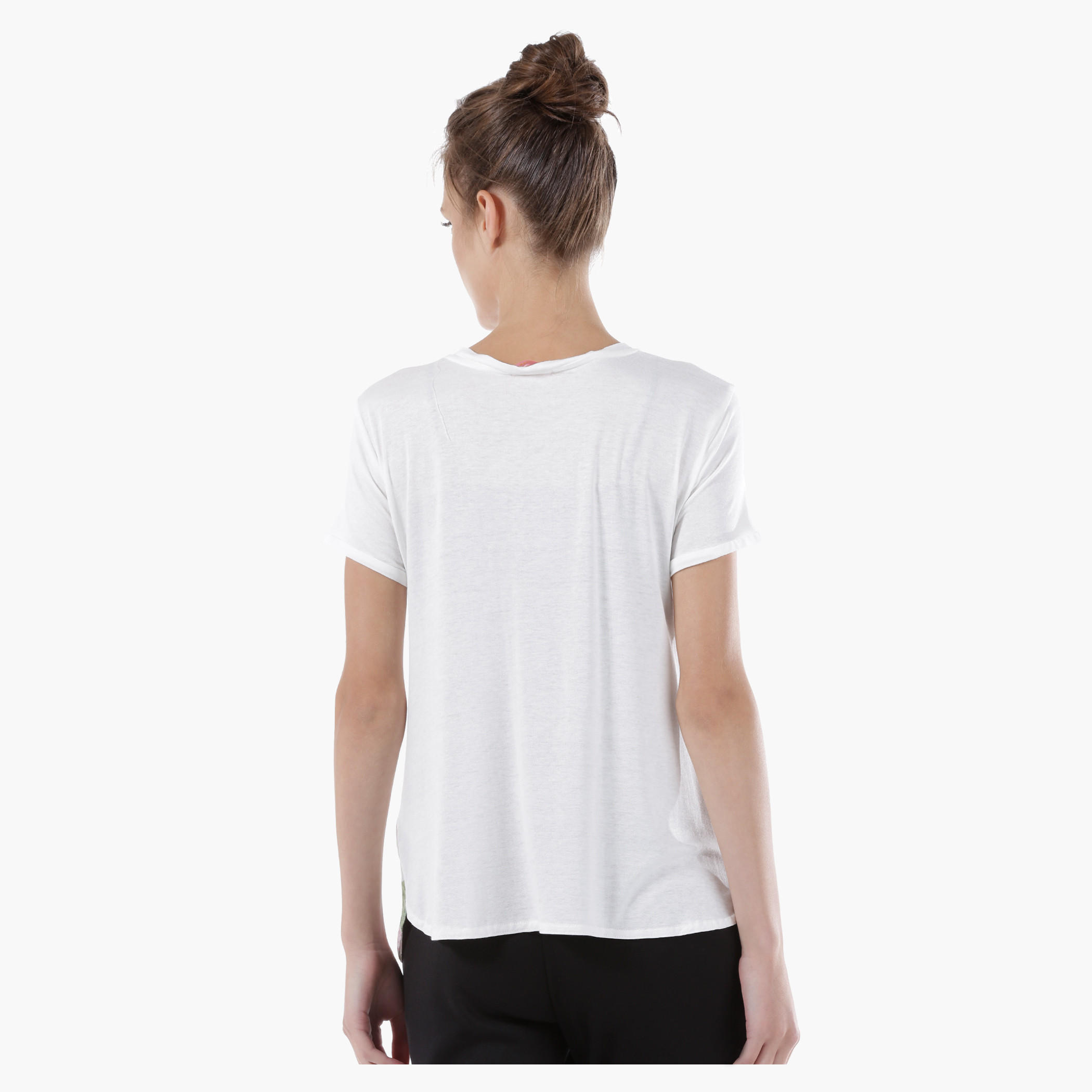 Printed Top with Round Neck and Short Sleeves-women-clothing-tshirts-image-2