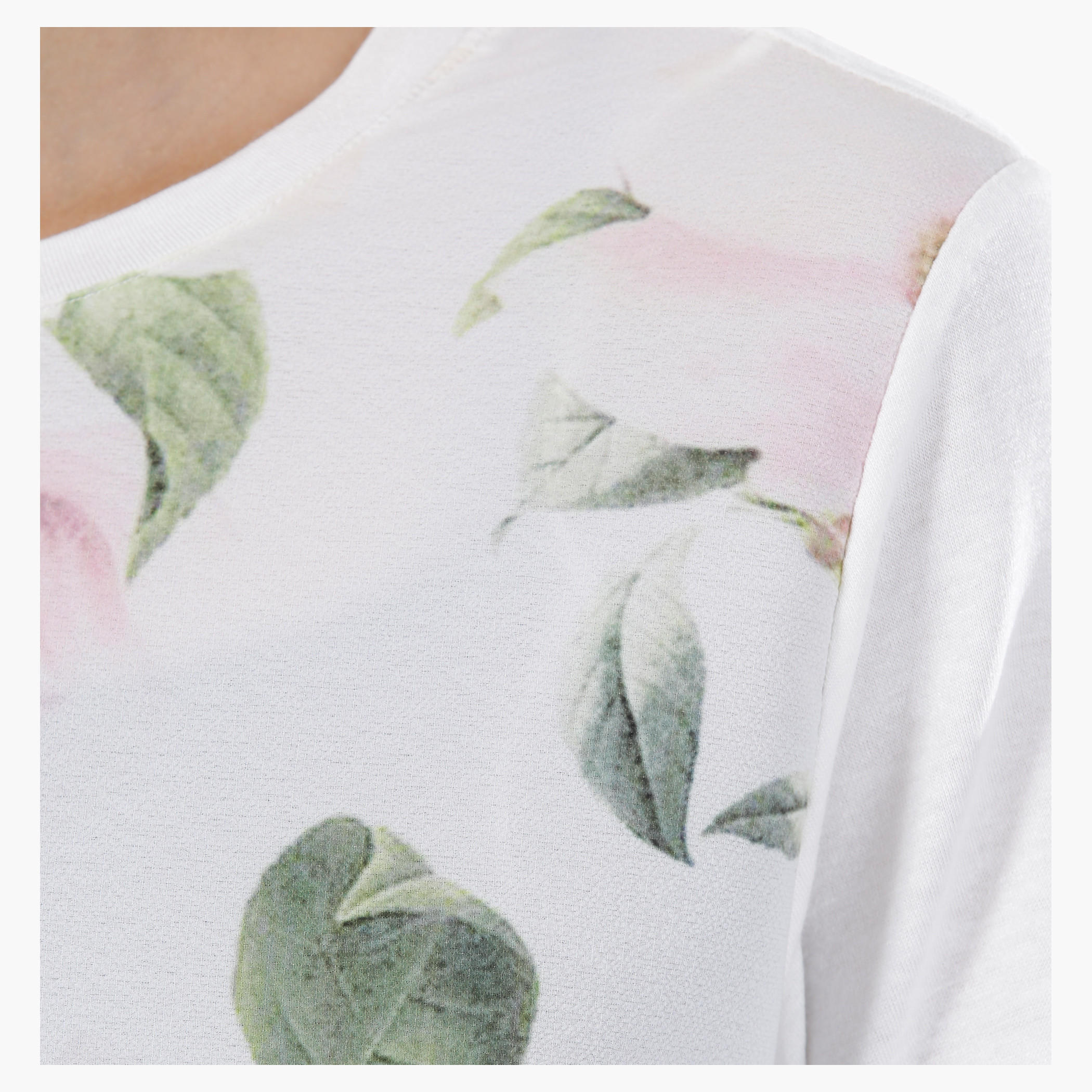 Printed Top with Round Neck and Short Sleeves-women-clothing-tshirts-image-4