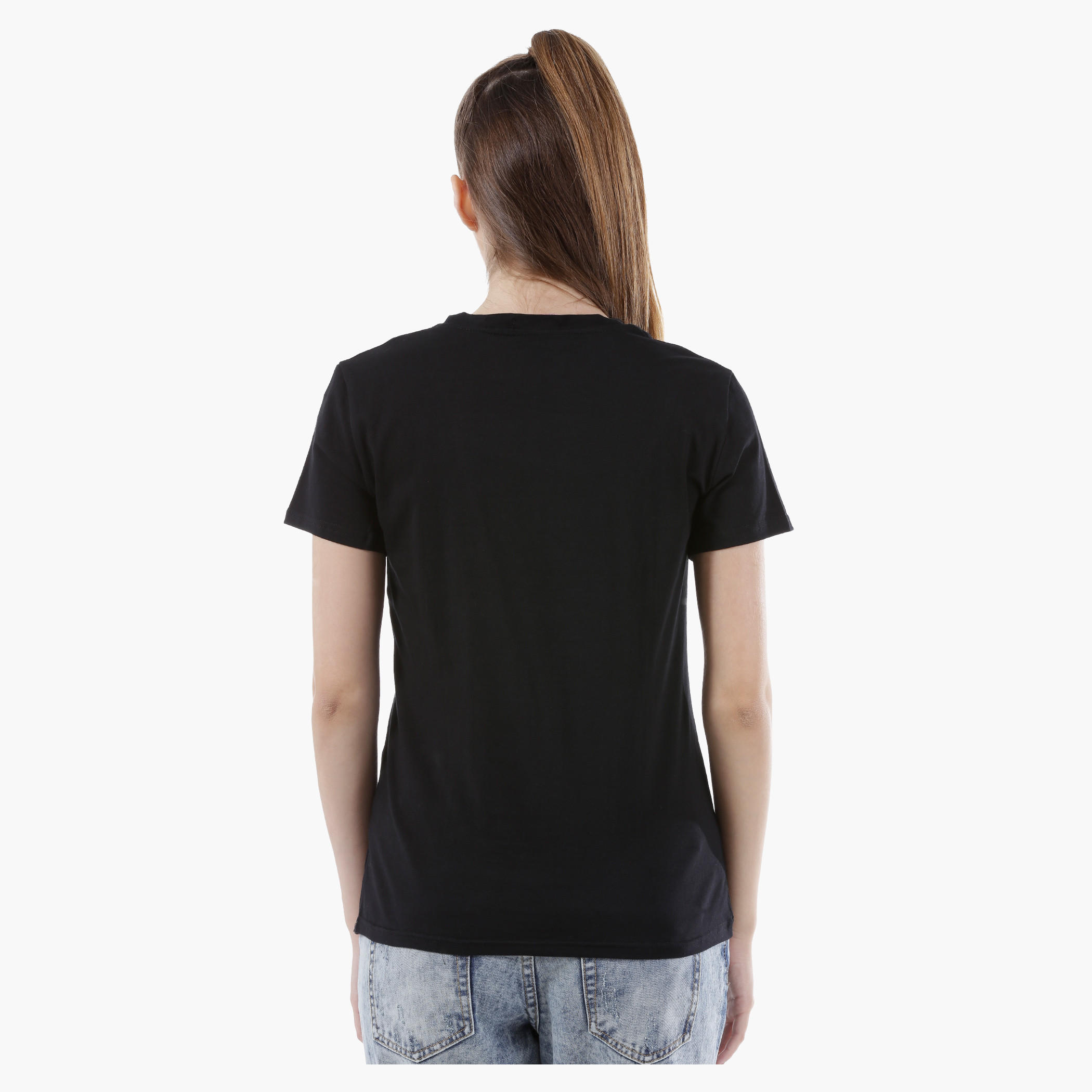 T-Shirt with Sequin Embellishments in Regular Fit-women-clothing-tshirts-image-2