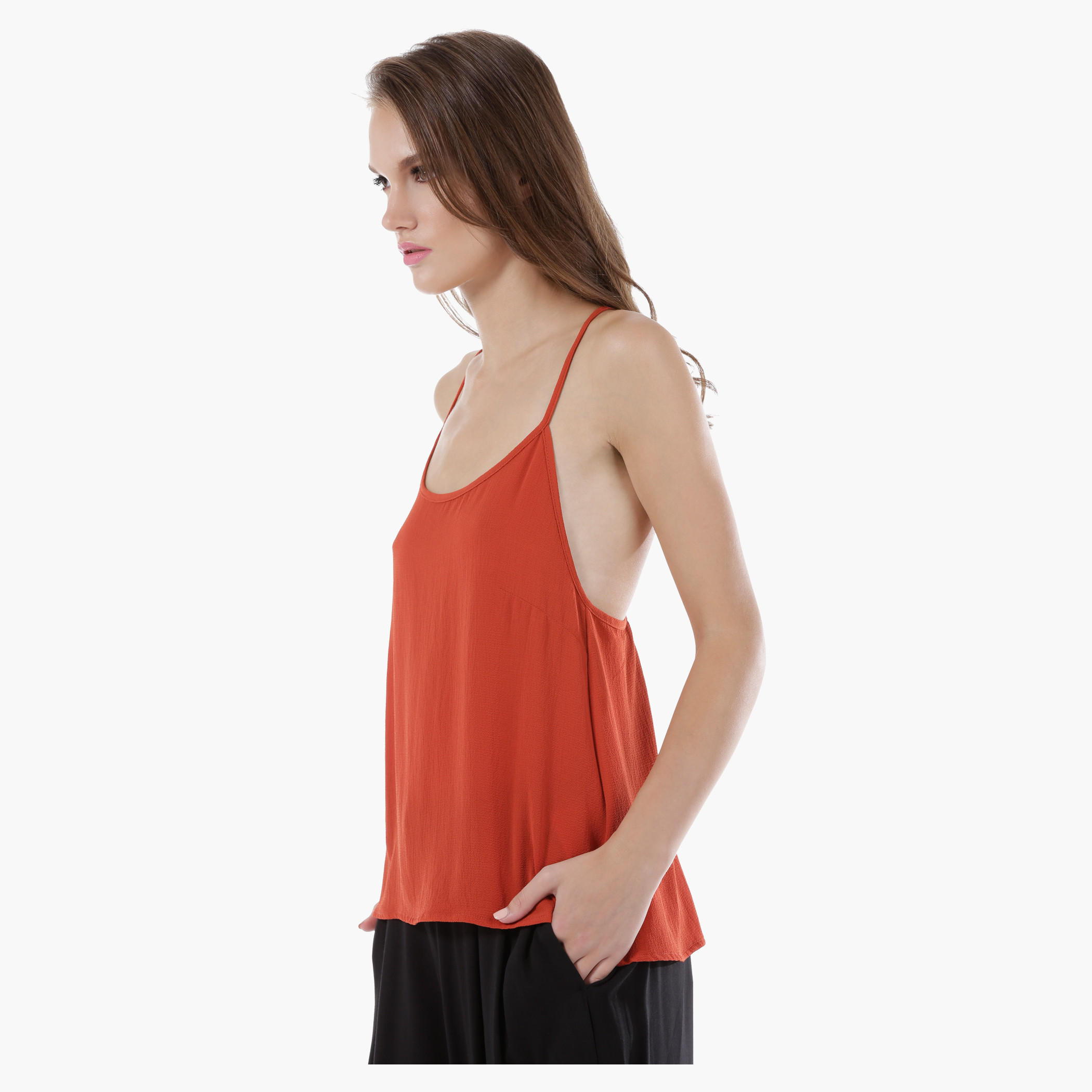 Camisole Top with Back Lace Detail-women-clothing-tshirts-image-3