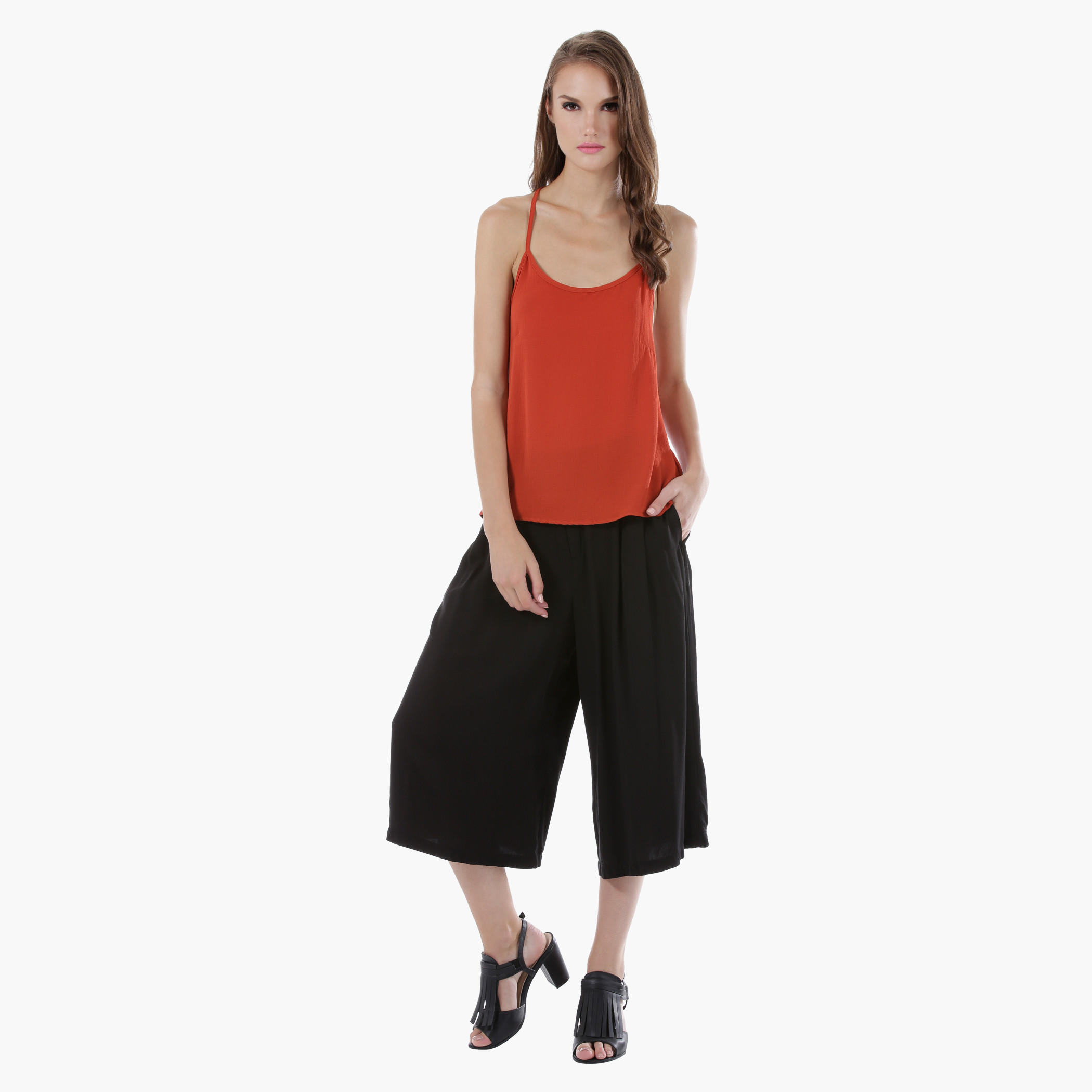Camisole Top with Back Lace Detail-women-clothing-tshirts-image-1
