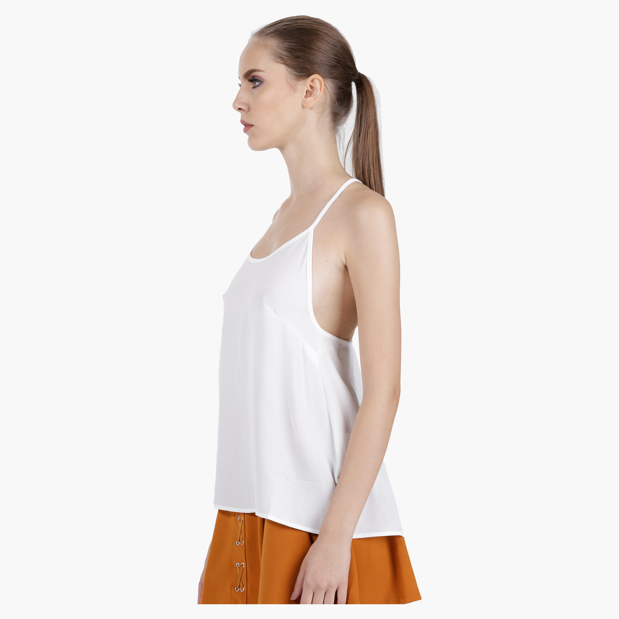 Cami Top with Back Lace Detail in Regular Fit-women-clothing-tshirts-image-3