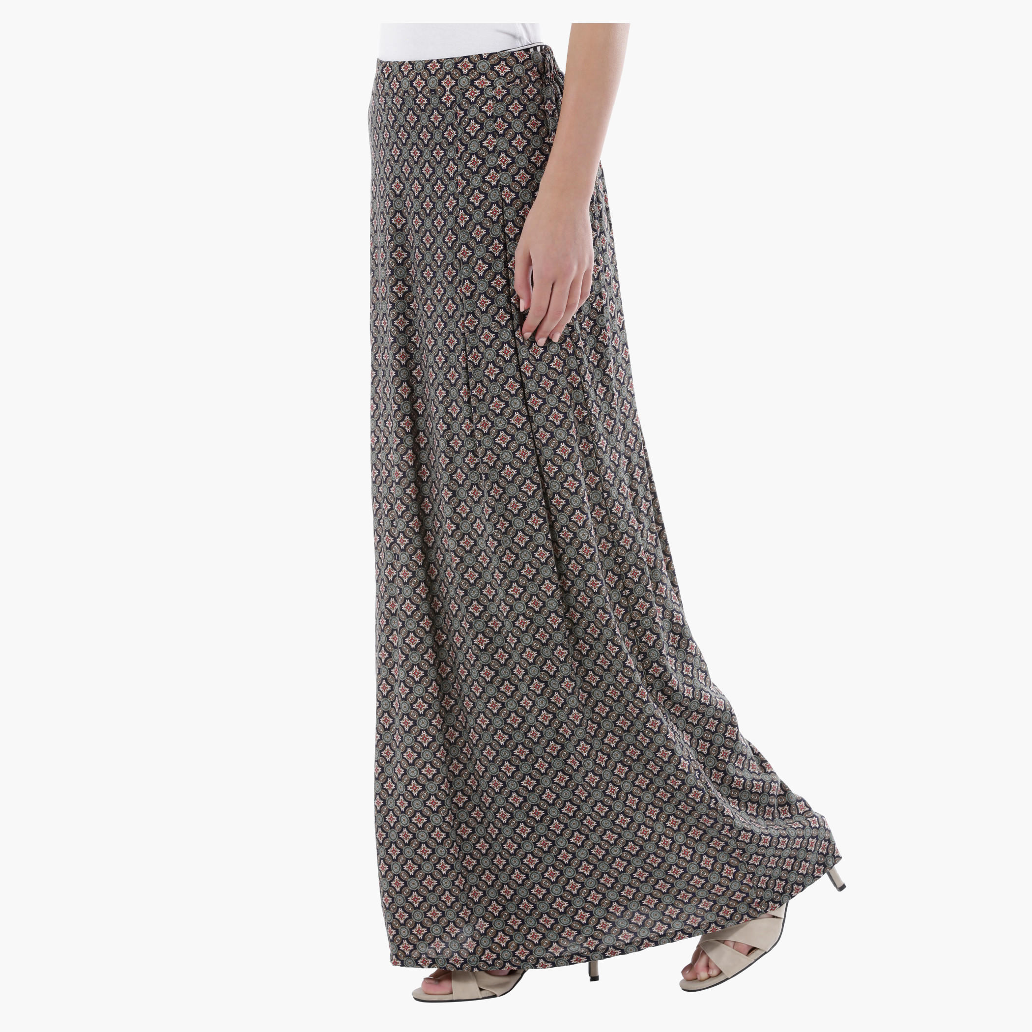 Printed Voluminous Maxi Skirt in Regular Fit-women-clothing-bottoms-skirts-image-3