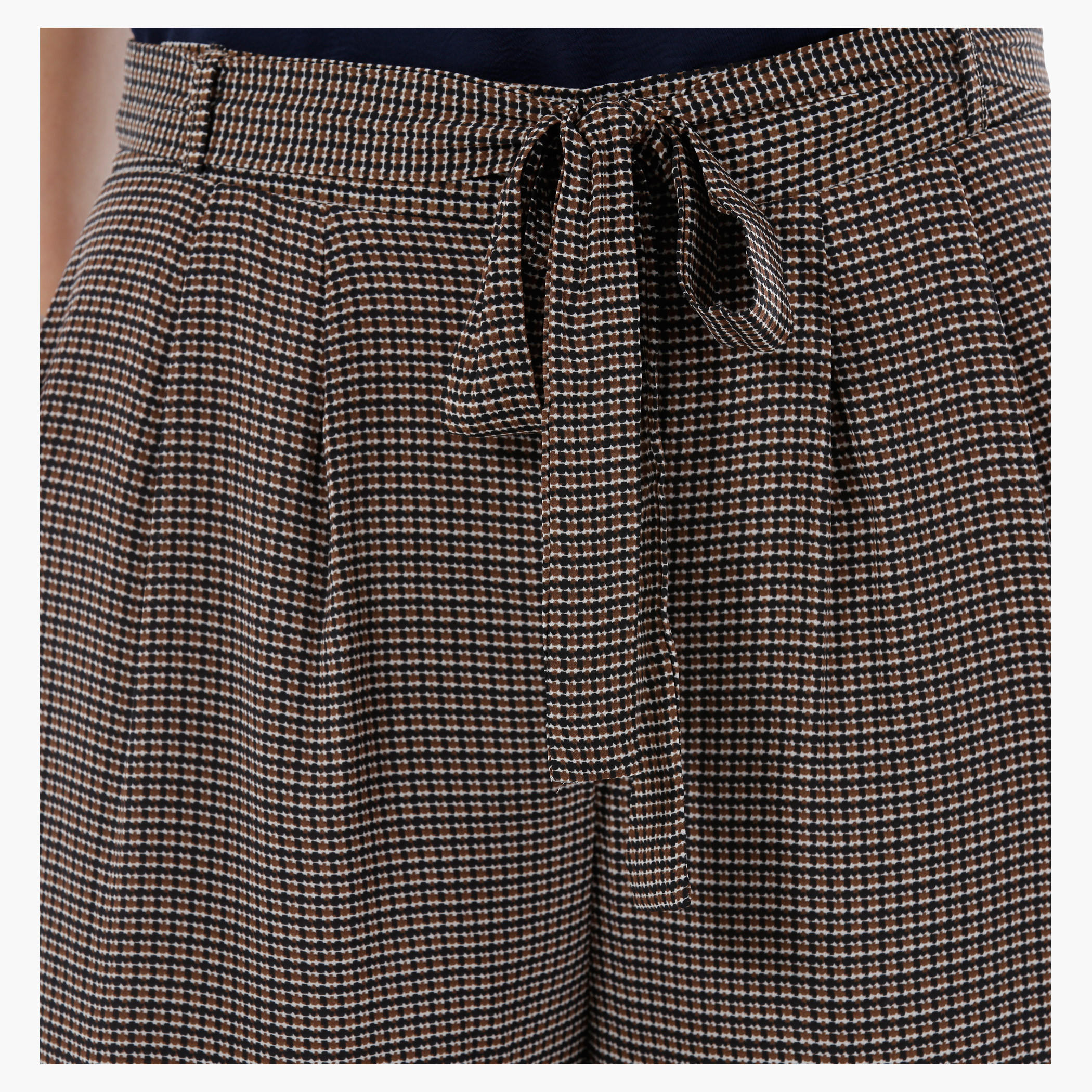 Printed Palazzo Pants with Tie Up Belt Detail-women-clothing-bottoms-trousers-image-4