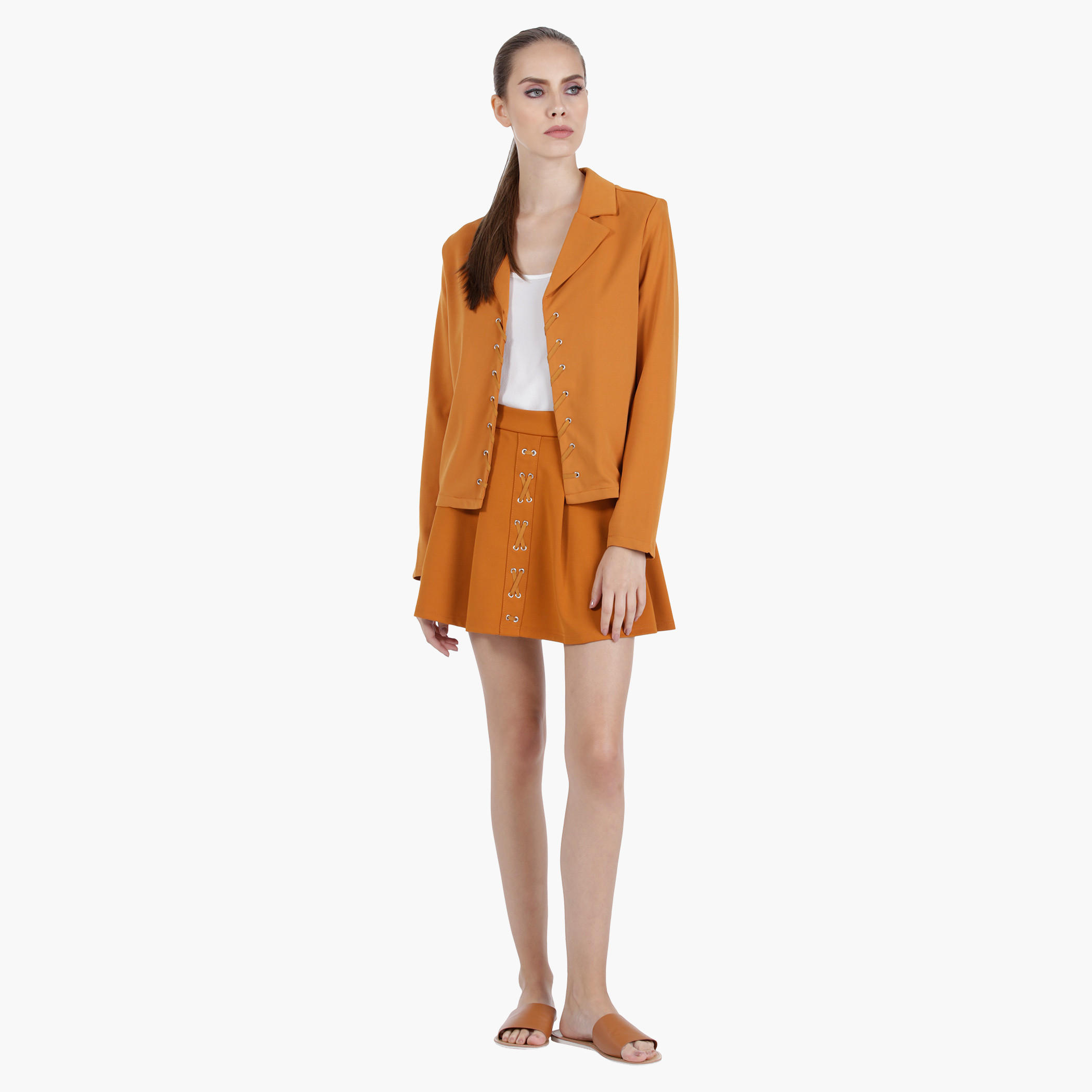 Pleated Skirt with Lace Detailing in Regular Fit-women-clothing-bottoms-skirts-image-5
