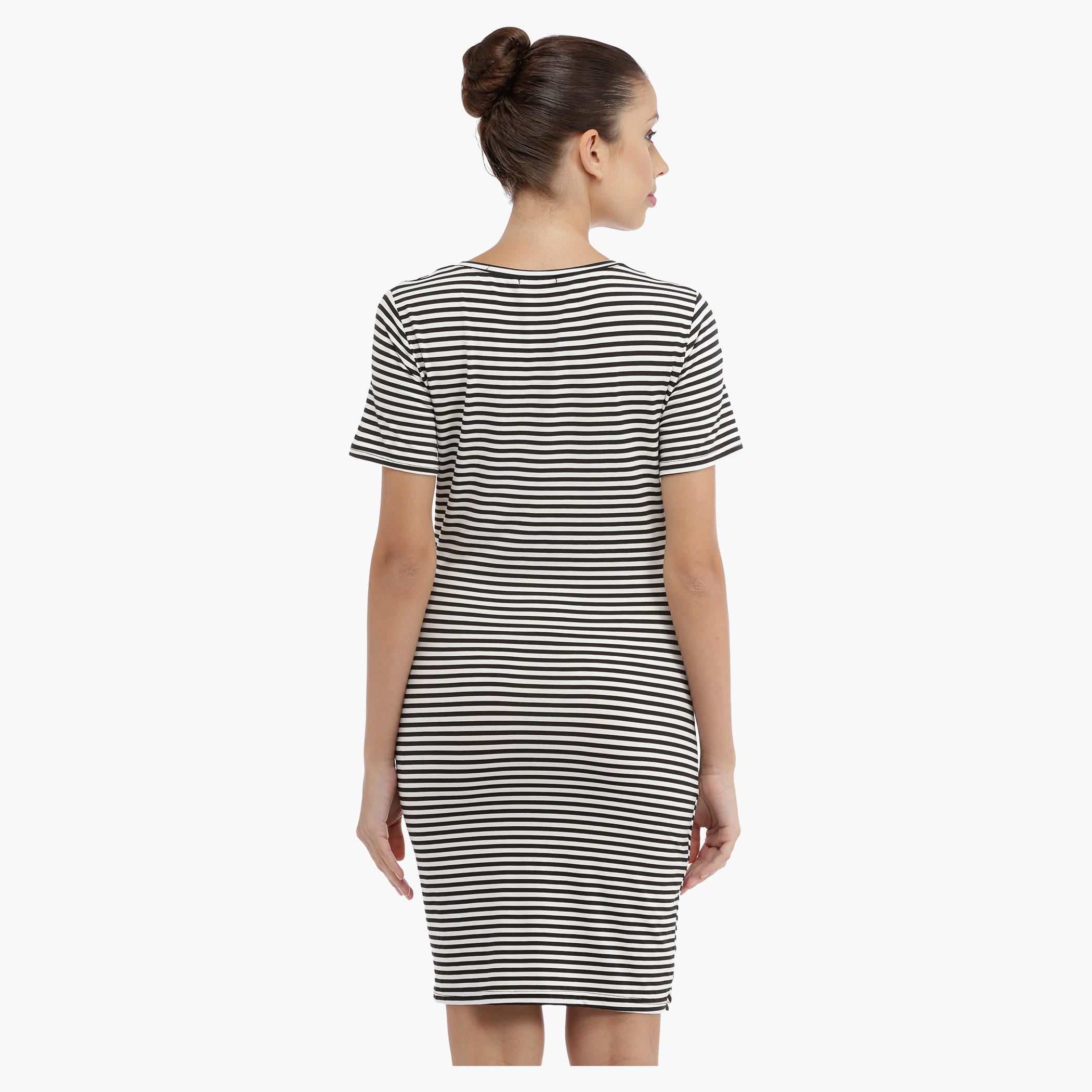 Striped Dress with Short Sleeves-women-clothing-dresses-image-2
