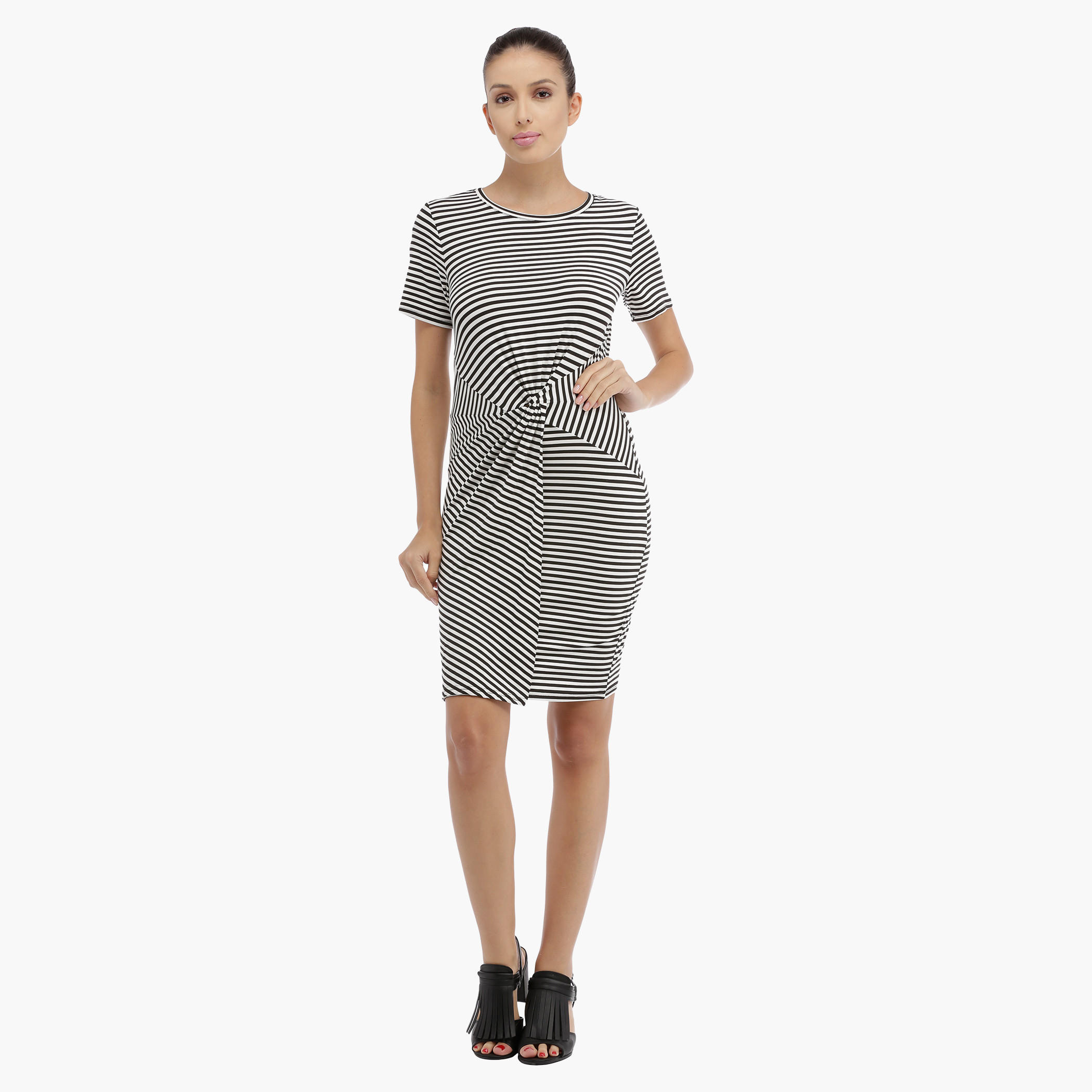 Striped Dress with Short Sleeves-women-clothing-dresses-image-5