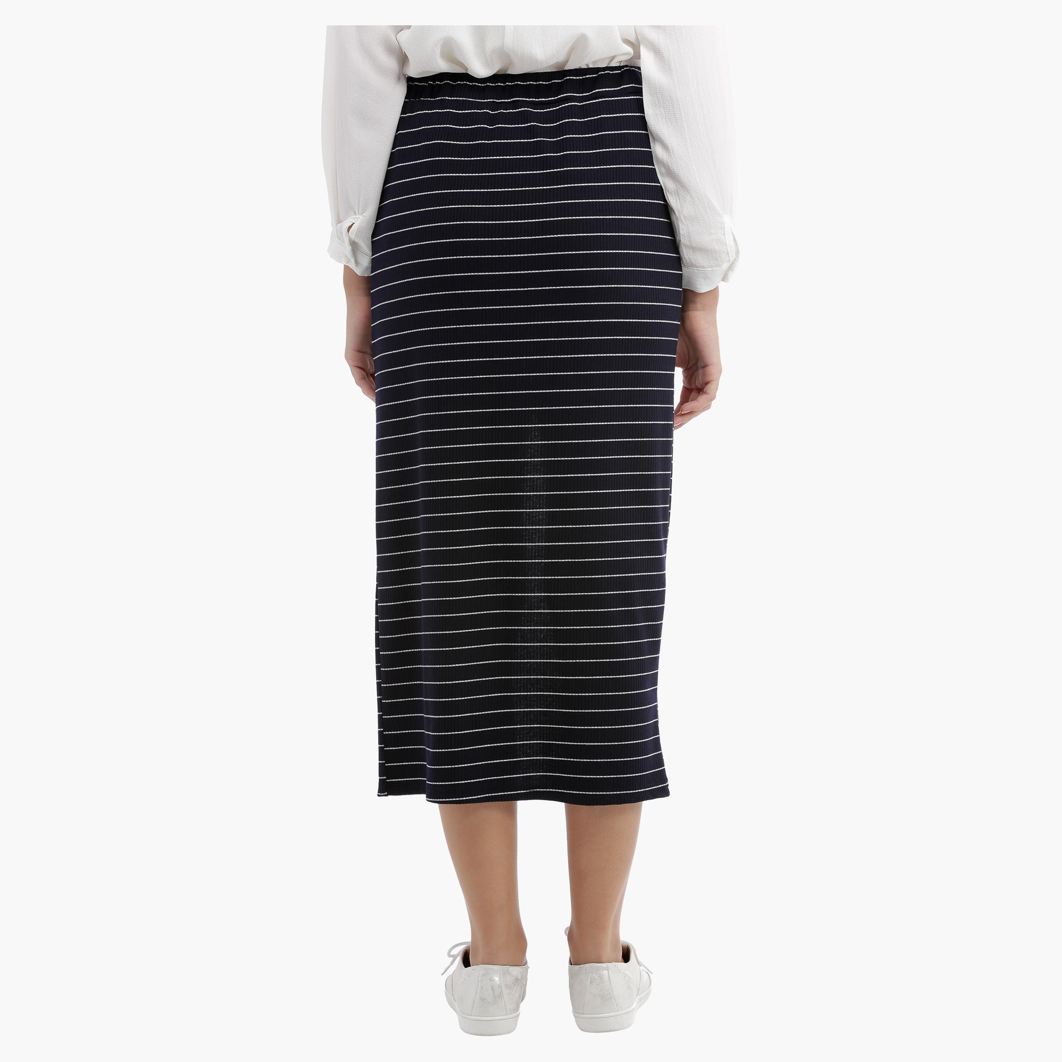 Striped Skirt Front Slit-women-clothing-bottoms-skirts-image-4