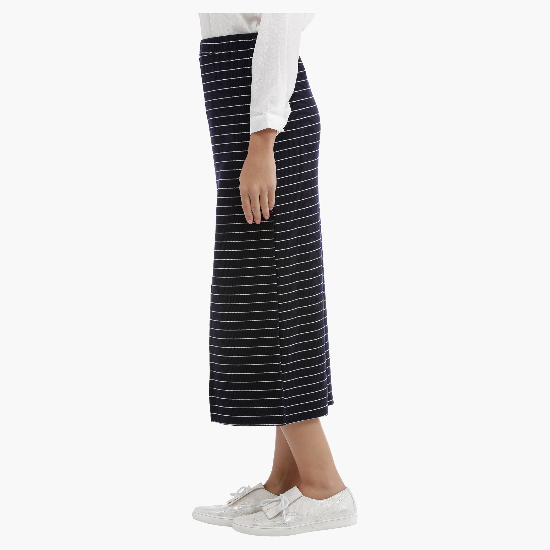 Striped Skirt Front Slit-women-clothing-bottoms-skirts-image-3