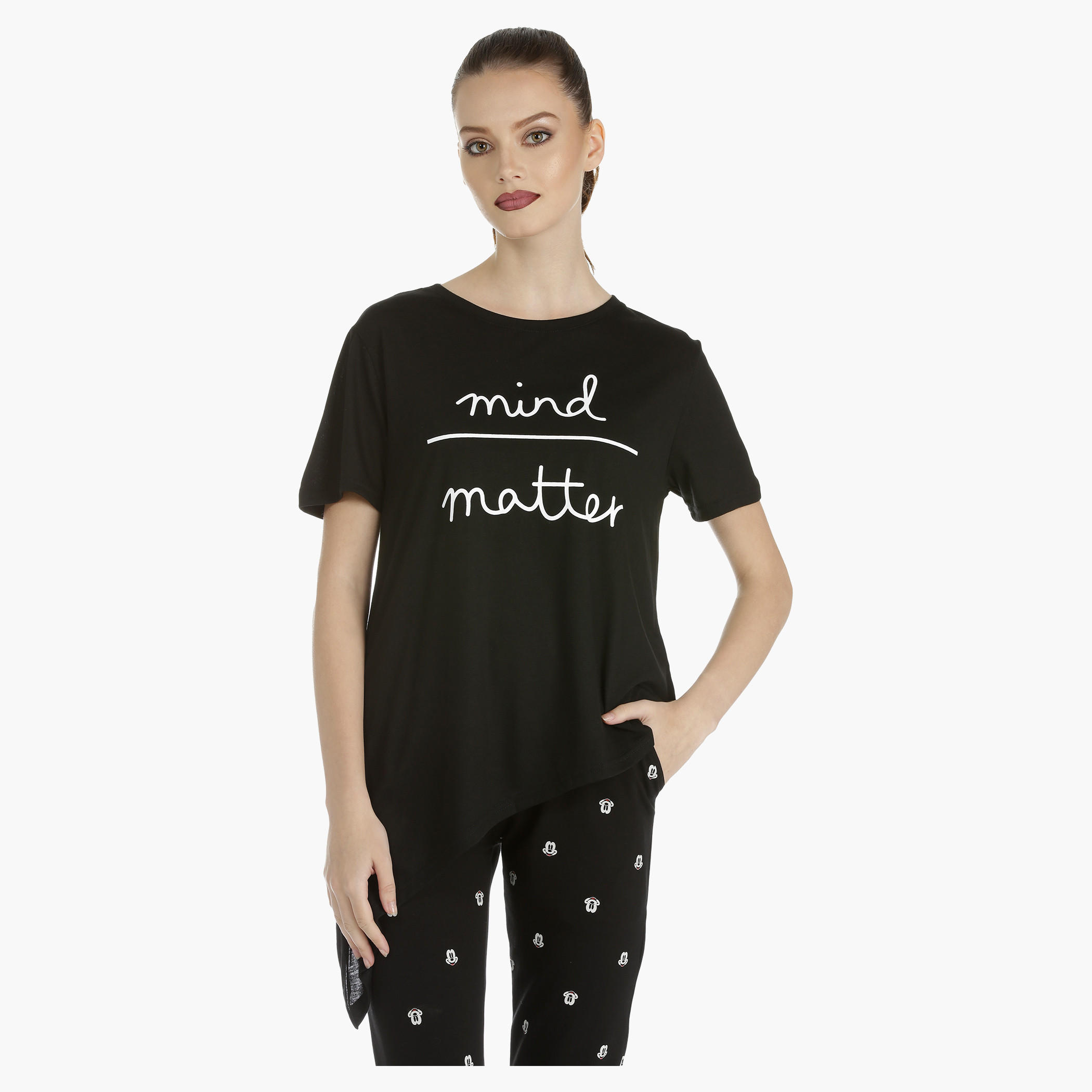 Asymmetrical Top with Short Sleeves-women-clothing-tshirts-image-1