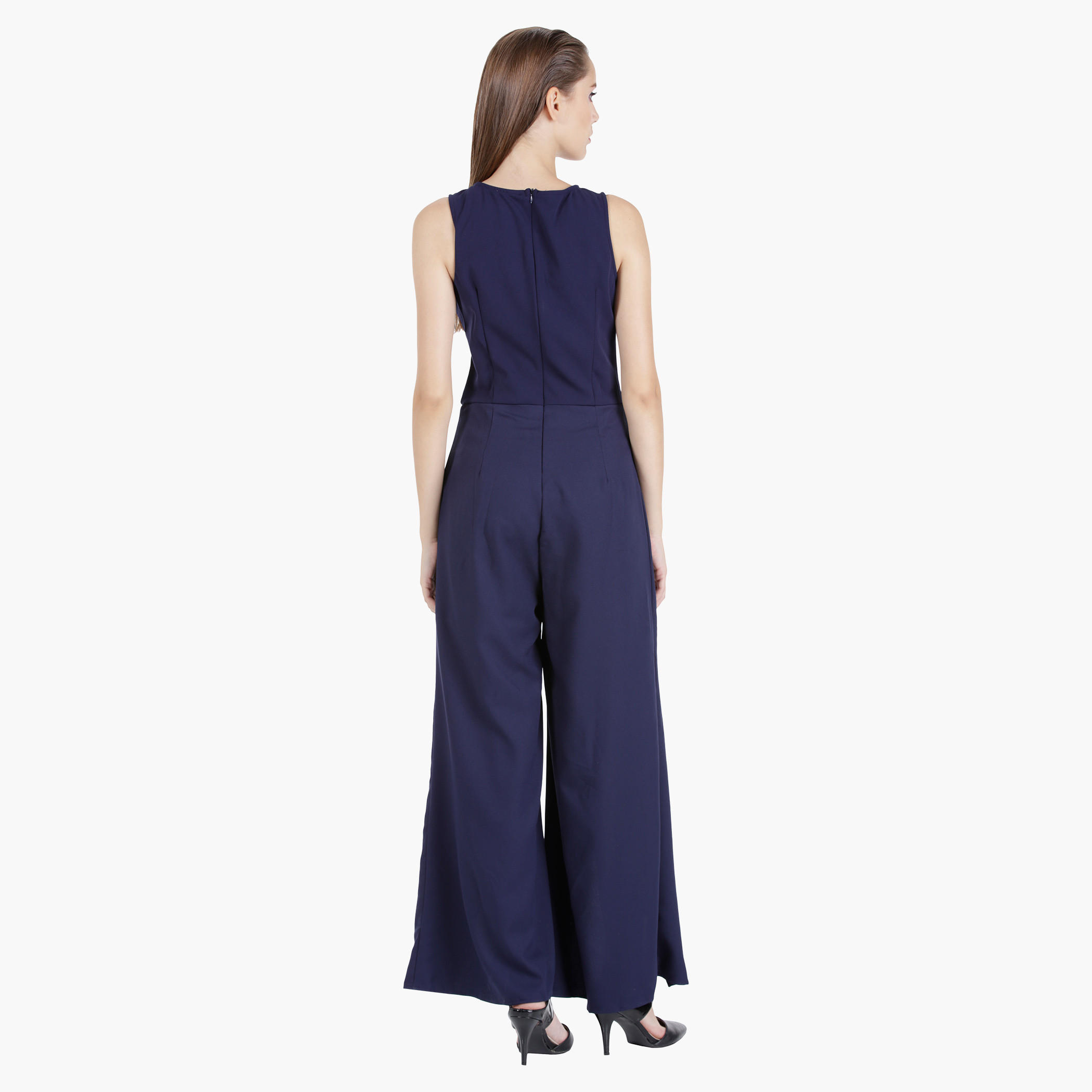 Strappy Playsuit with Double Layer in Straight Fit-women-clothing-jumpsuits-image-2