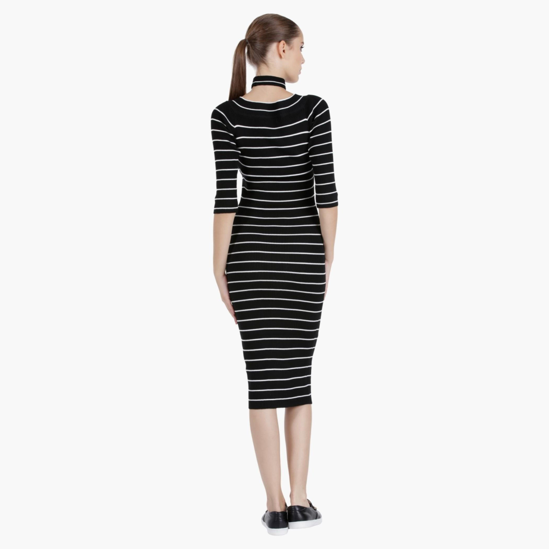 Striped Dress in Regular Fit-women-clothing-dresses-image-2