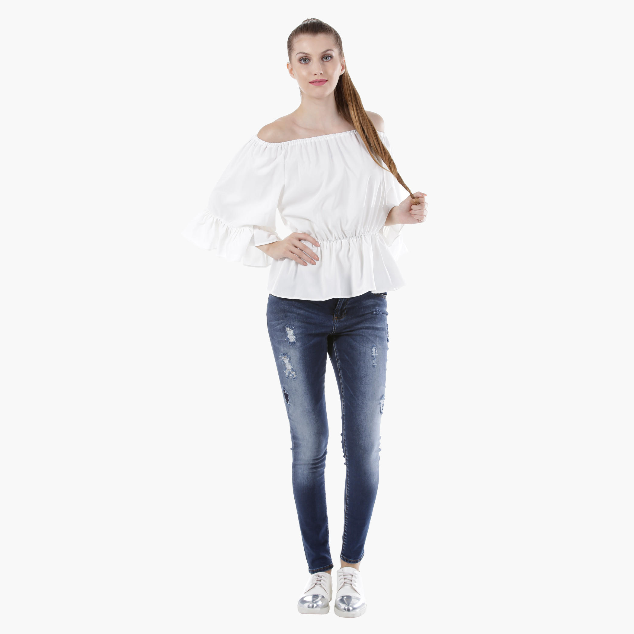 Boho Top with Oversized Sleeves in Regular Fit-women-clothing-shirtsandblouses-blouses-image-1